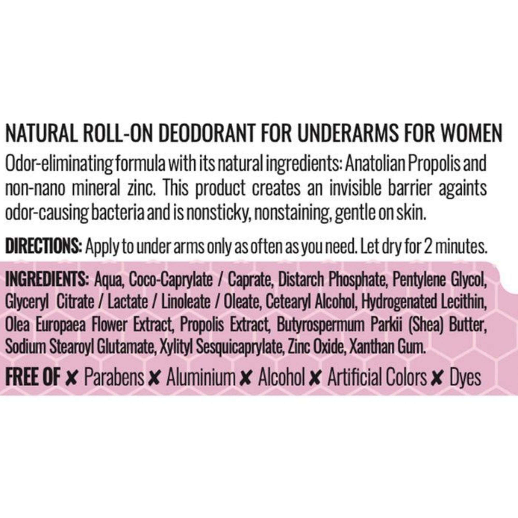 Foto 4 pulgar | Desodorante Bee And You Roll On Para Mujer Con Propóleo 50 Ml - Venta Internacional.