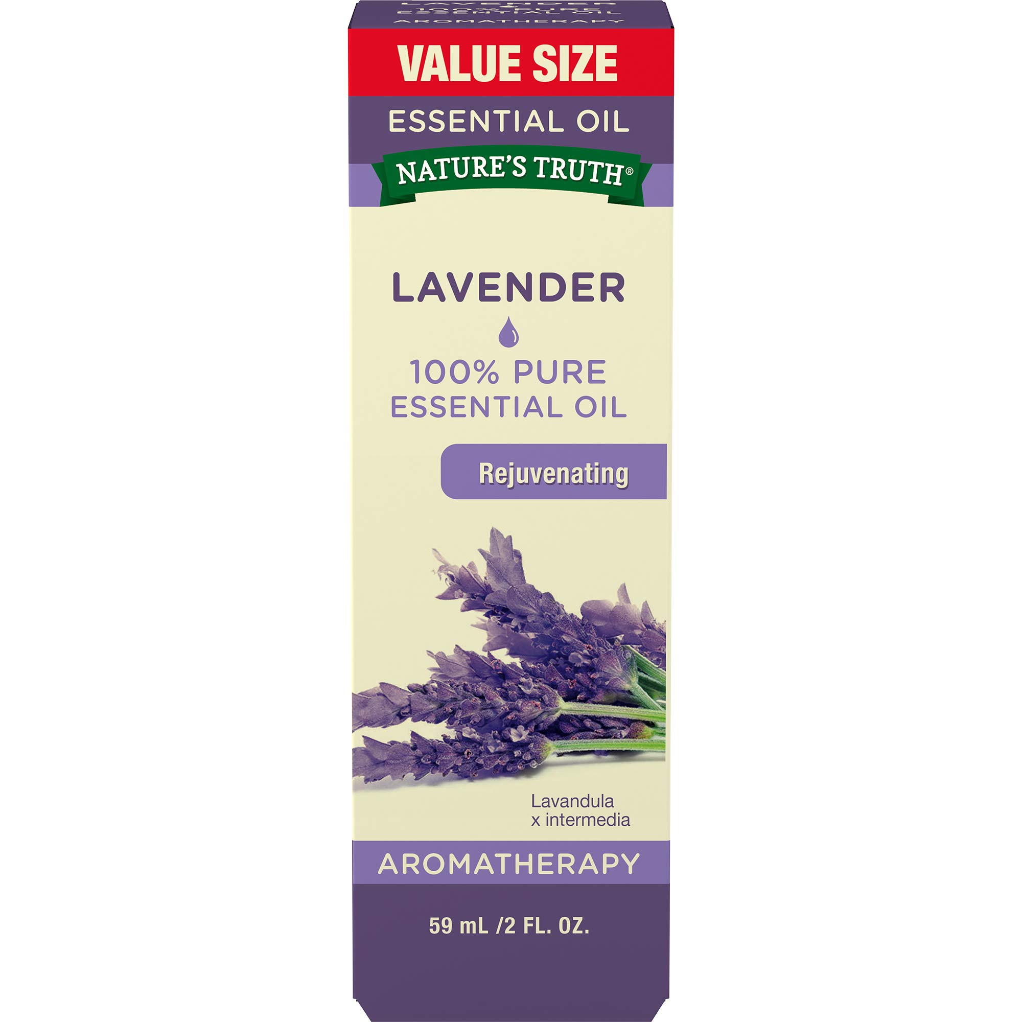 Aceite Esencial De Lavanda Nature's Truth, 60 Ml, Aceites Vegetales 100% Puros - Venta Internacional.