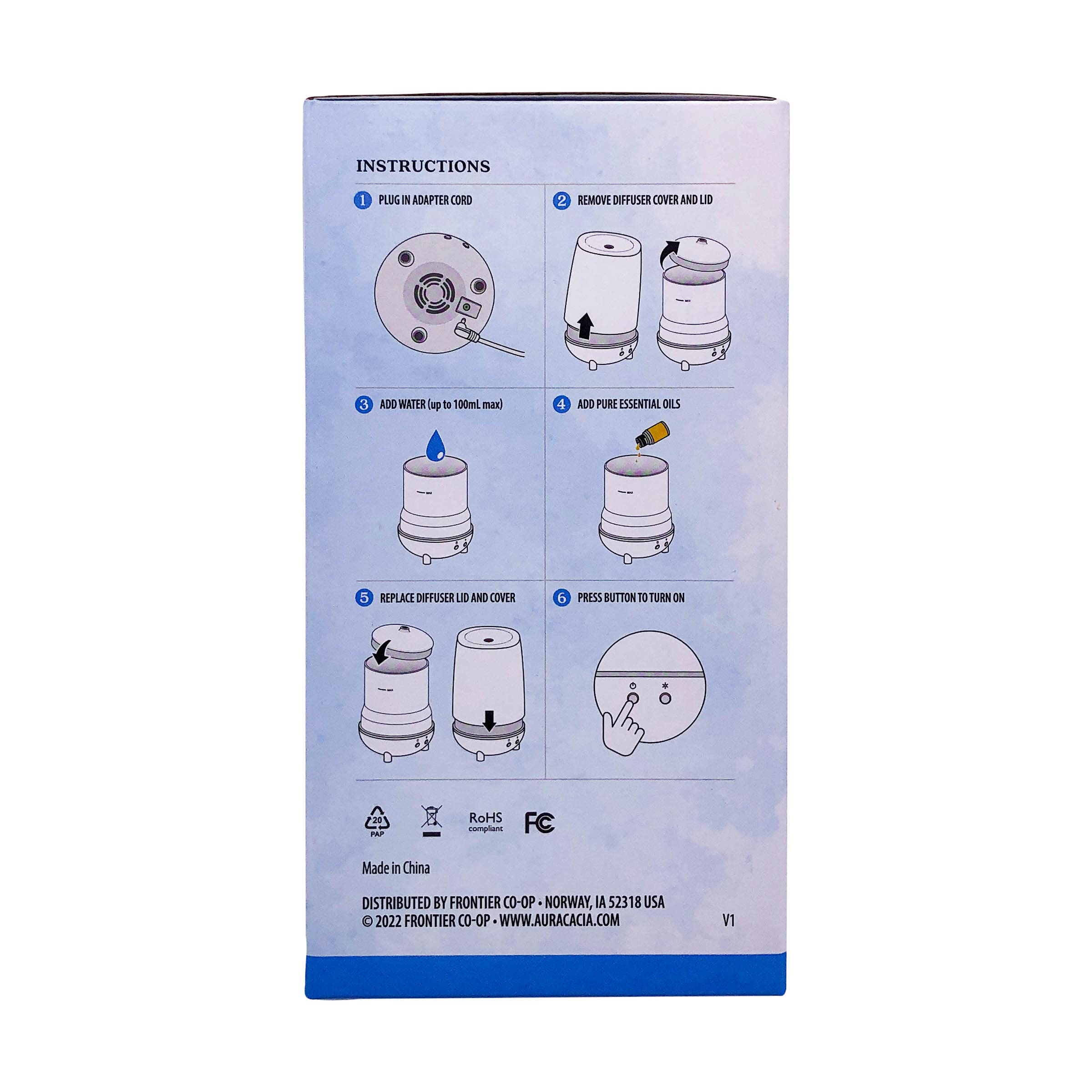 Foto 4 pulgar | Difusor Aura Cacia  USB - Venta Internacional