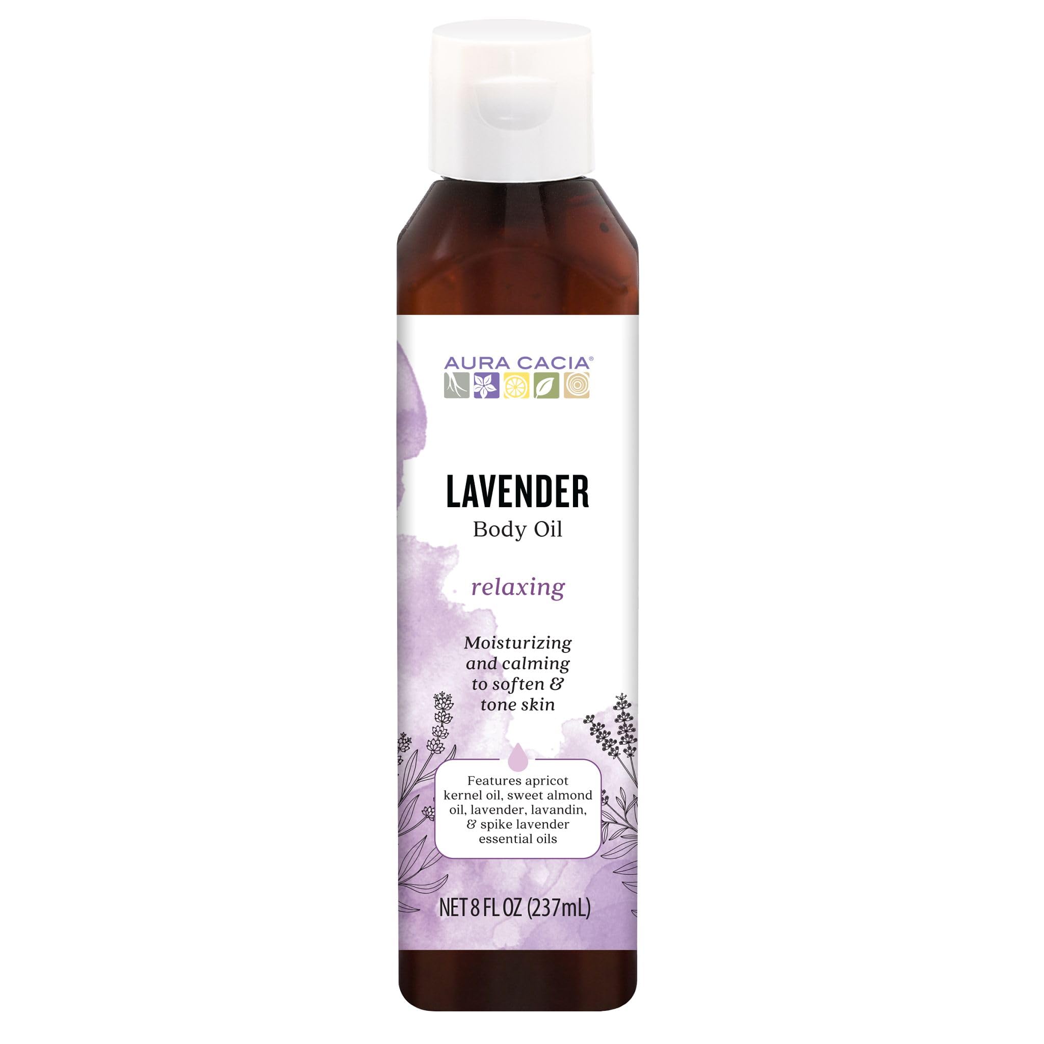 Foto 1 | Aceite De Aromaterapia Para Baño  Cuerpo Y Masaje Aura Cacia Lavender 240 Ml - Venta Internacional.