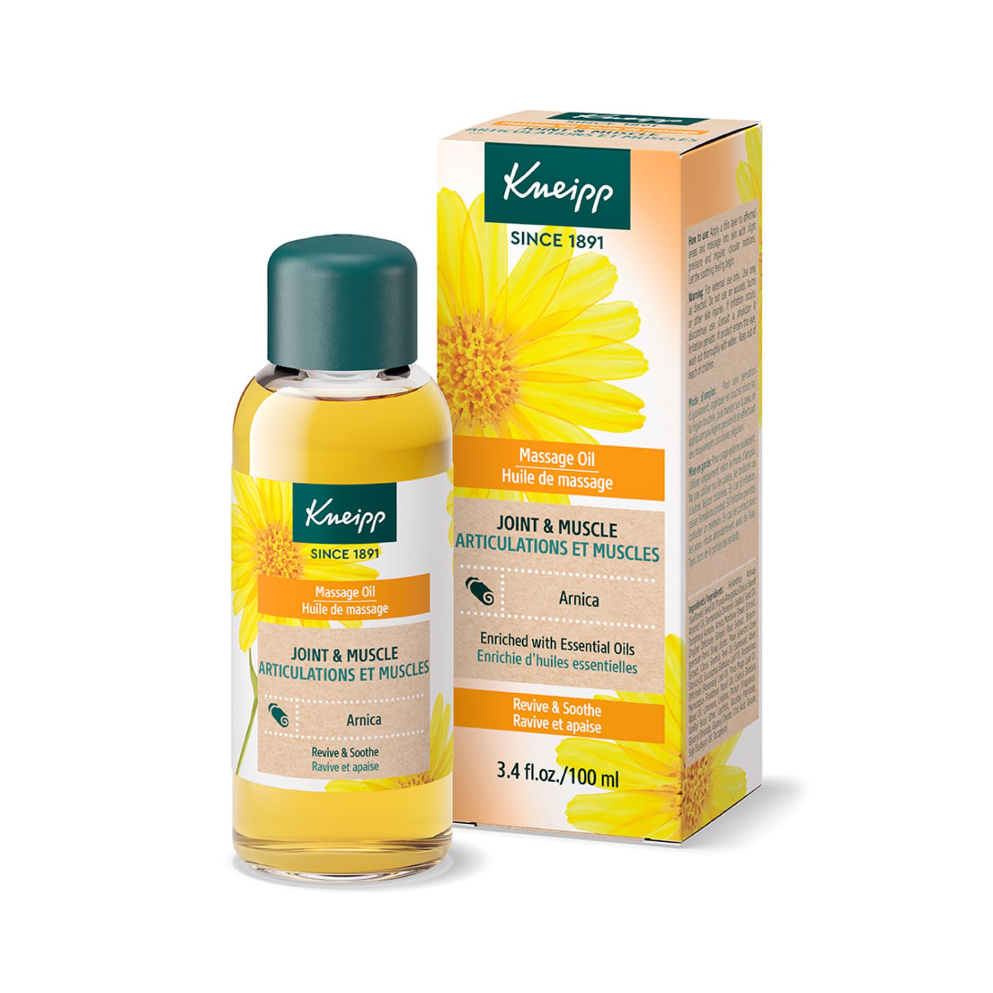 Foto 2 pulgar | Aceite De Masaje Kneipp Arnica Para Articulaciones Y Músculos  100 Ml  Vegano - Venta Internacional.