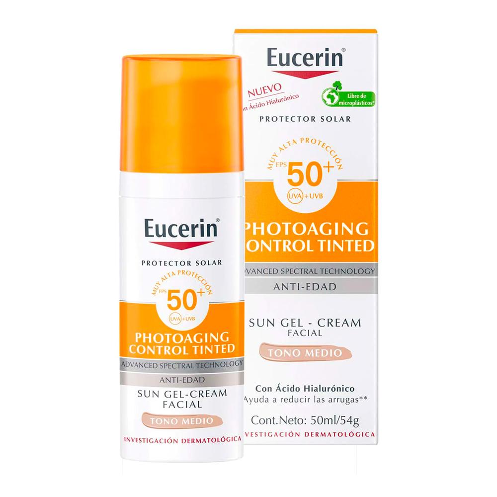 Foto 3 pulgar | Protector Solar Eucerin Photoaging Control con Color 50 ml