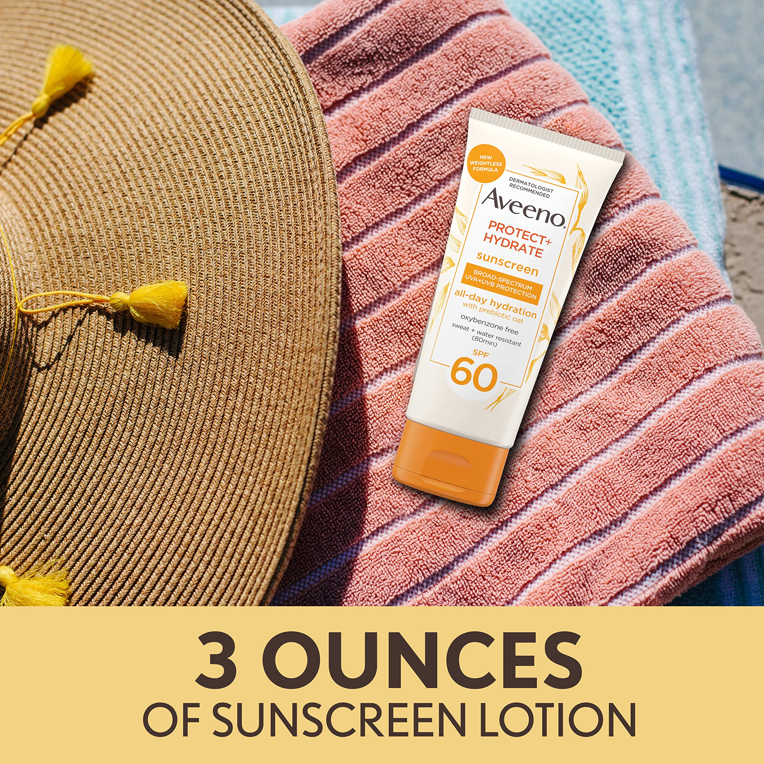 Foto 6 pulgar | Loción de Protección Solar Aveeno Protect + Hydrate SPF 60 90 ml - Venta Internacional