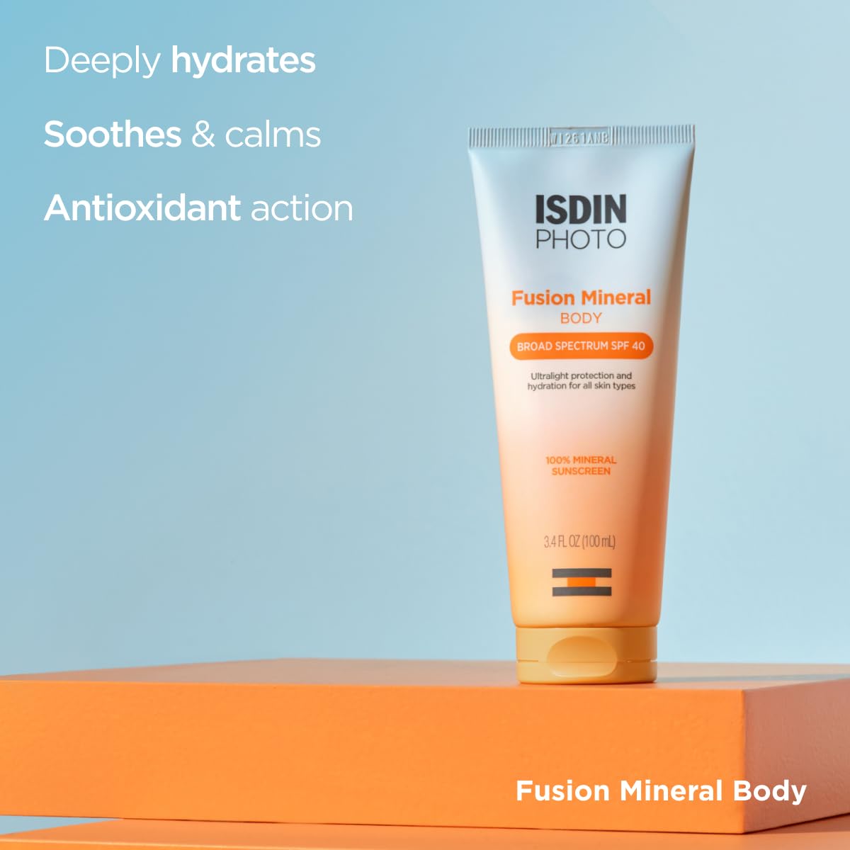 Foto 4 | Protector Solar Isdin Fusion Mineral Body Ultralight Spf 40 250 Ml - Venta Internacional