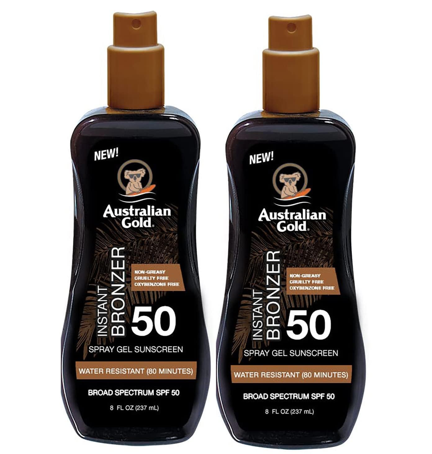 Foto 2 pulgar | Gel De Protección Solar En Aerosol Australian Gold Spf 50 Con Bronceador 240 Ml - Venta Internacional.