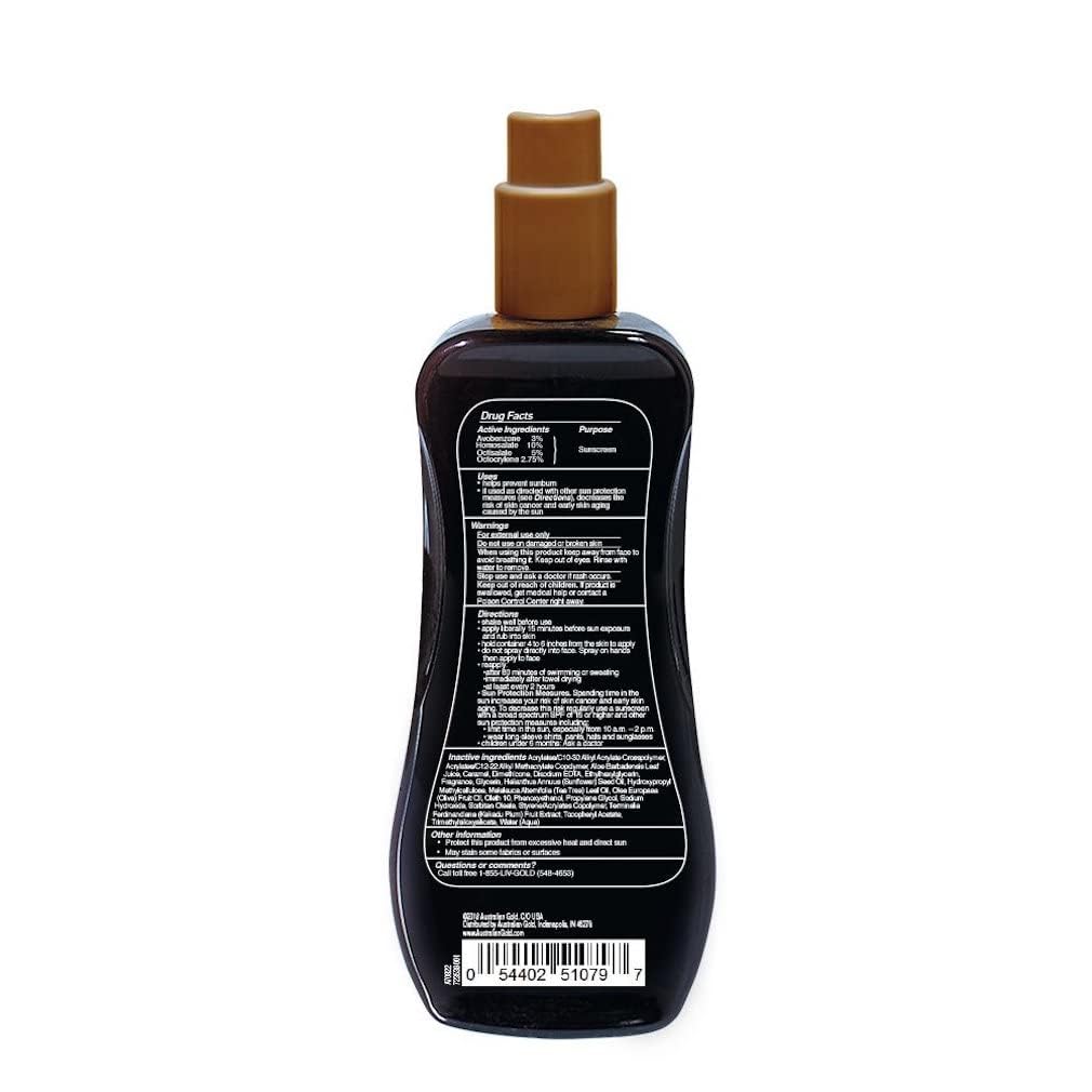 Foto 3 pulgar | Gel De Protección Solar En Aerosol Australian Gold Spf 50 Con Bronceador 240 Ml - Venta Internacional.