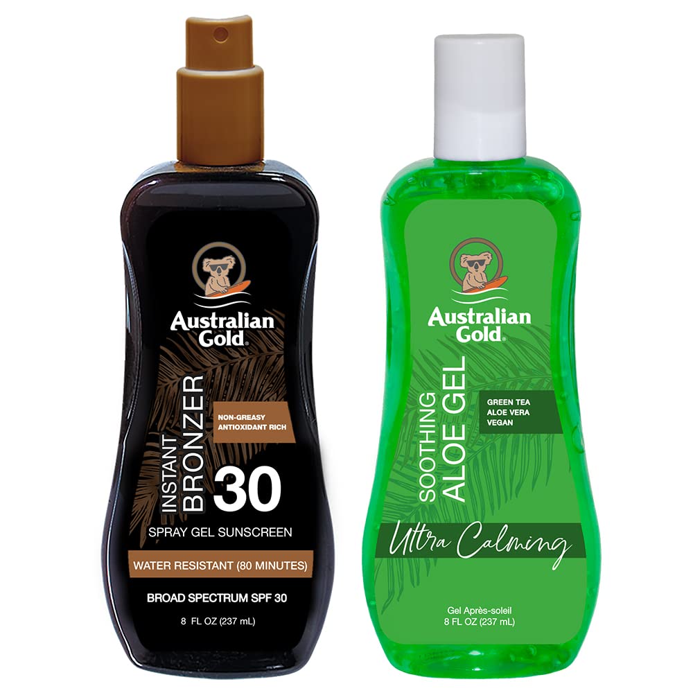 Foto 2 pulgar | Set De Protector Solar Y Gel De Aloe Vera Australian Gold Spf 30 - Venta Internacional.