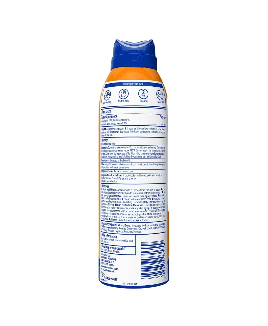 Foto 3 pulgar | Protector Solar En Aerosol Banana Boat Sport Performance Spf 50+ 177 Ml - Venta Internacional.