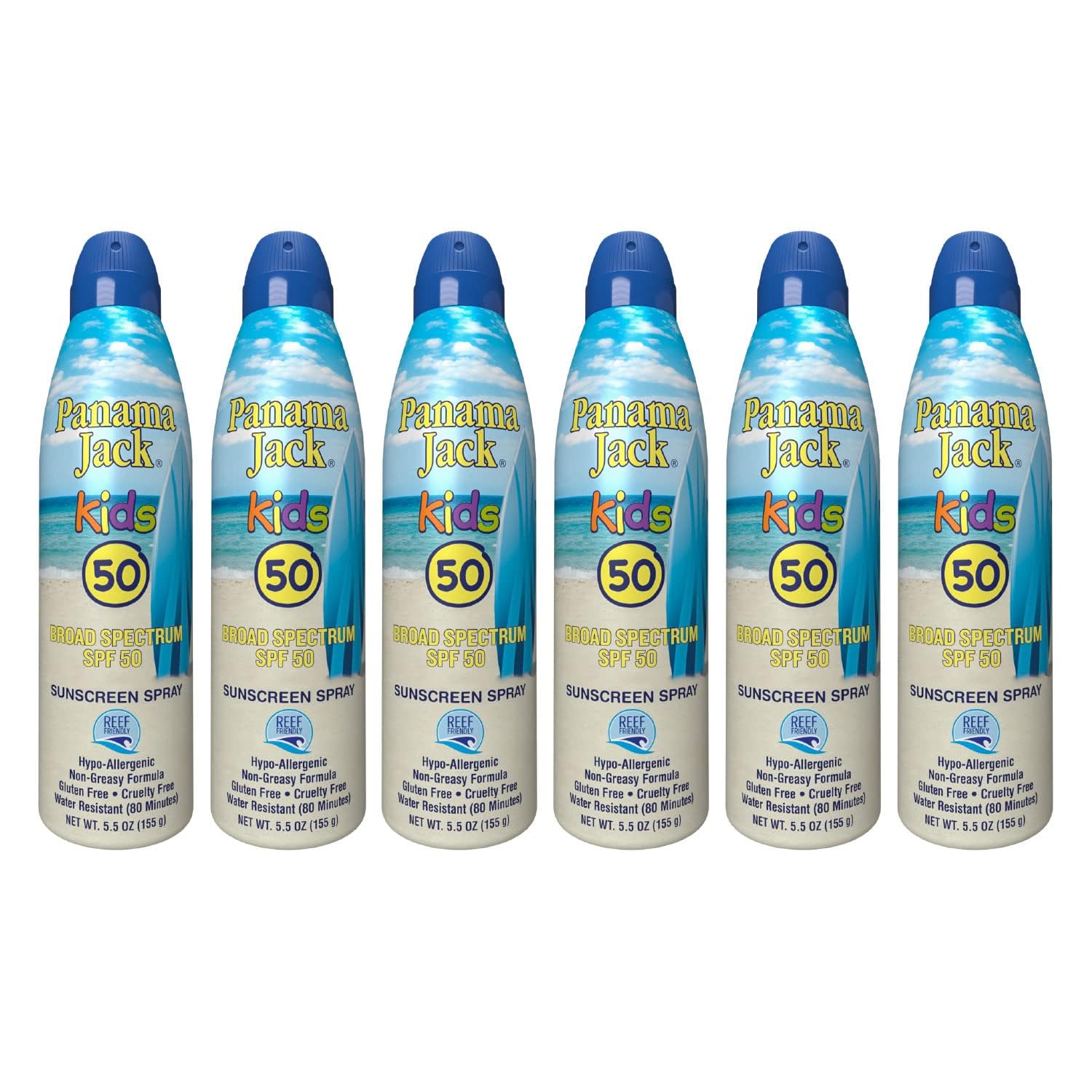 Foto 2 pulgar | Spray De Protección Solar Panama Jack Kids Spf 50, 155 Ml (paquete De 6) - Venta Internacional.