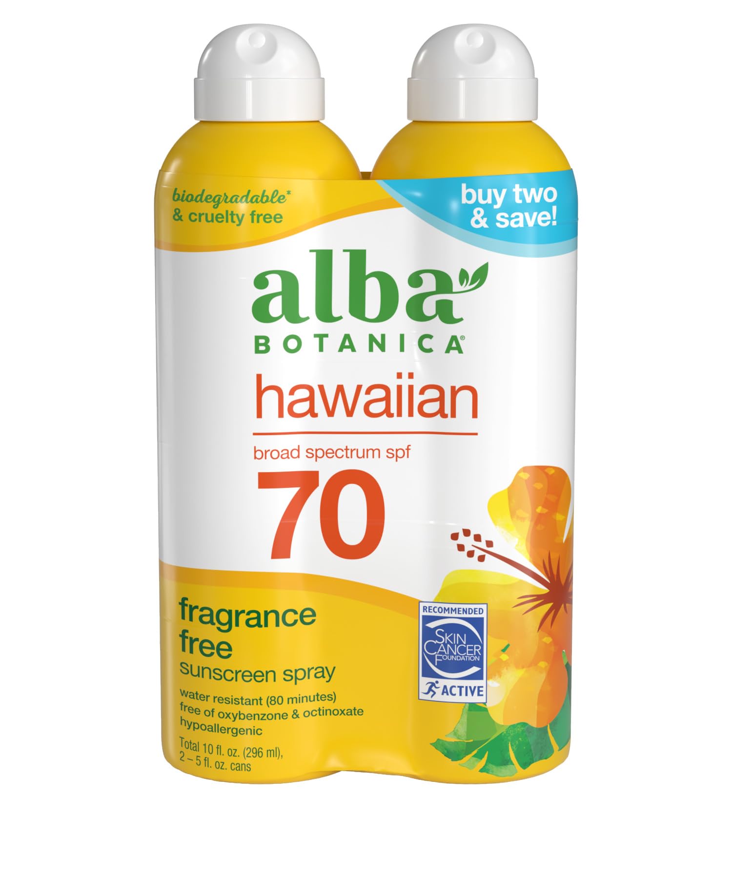 Protector Solar Alba Botanica Hawaiian Coconut Spf 70 150 Ml X2 - Venta Internacional.