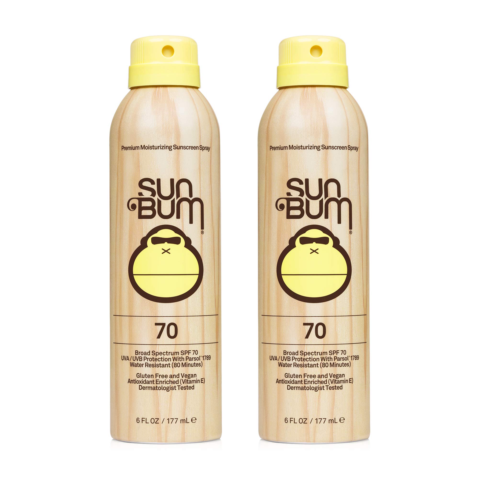 Spray De Protección Solar Sun Bum Original Spf 70, Paquete De 2 - Venta Internacional.