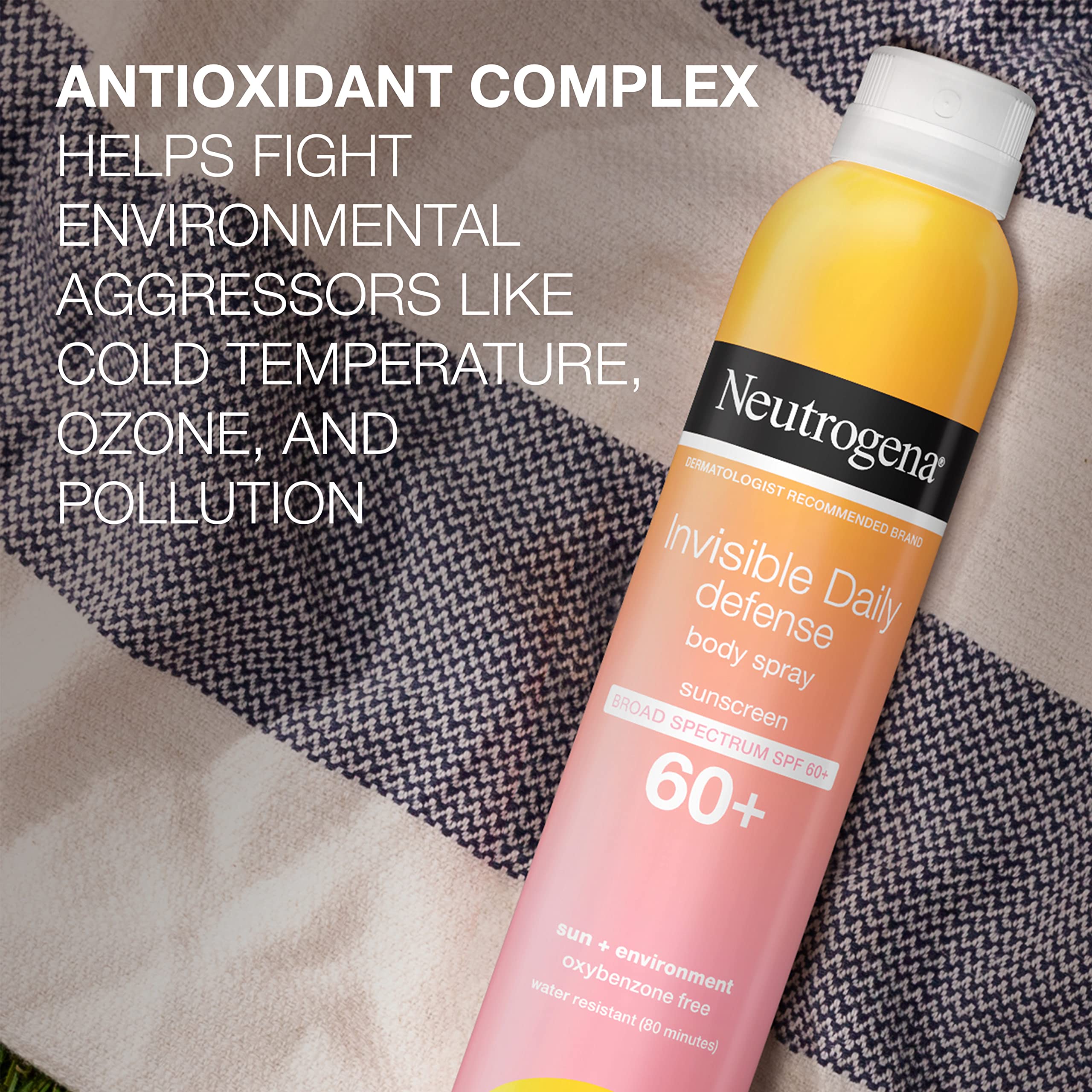 Foto 6 | Protector Solar En Aerosol Neutrogena Invisible Daily Defense Spf 60+ - Venta Internacional.