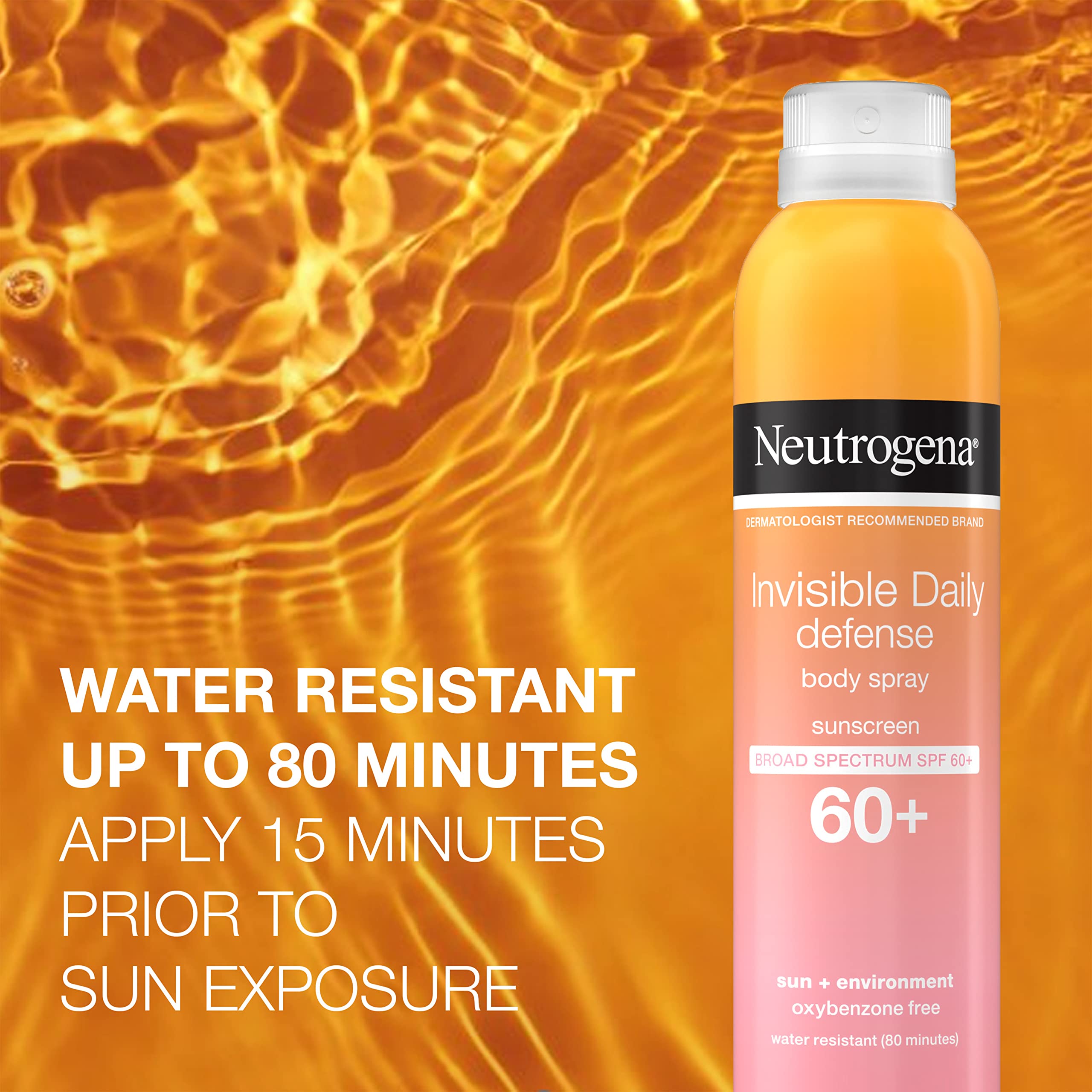 Foto 7 | Protector Solar En Aerosol Neutrogena Invisible Daily Defense Spf 60+ - Venta Internacional.