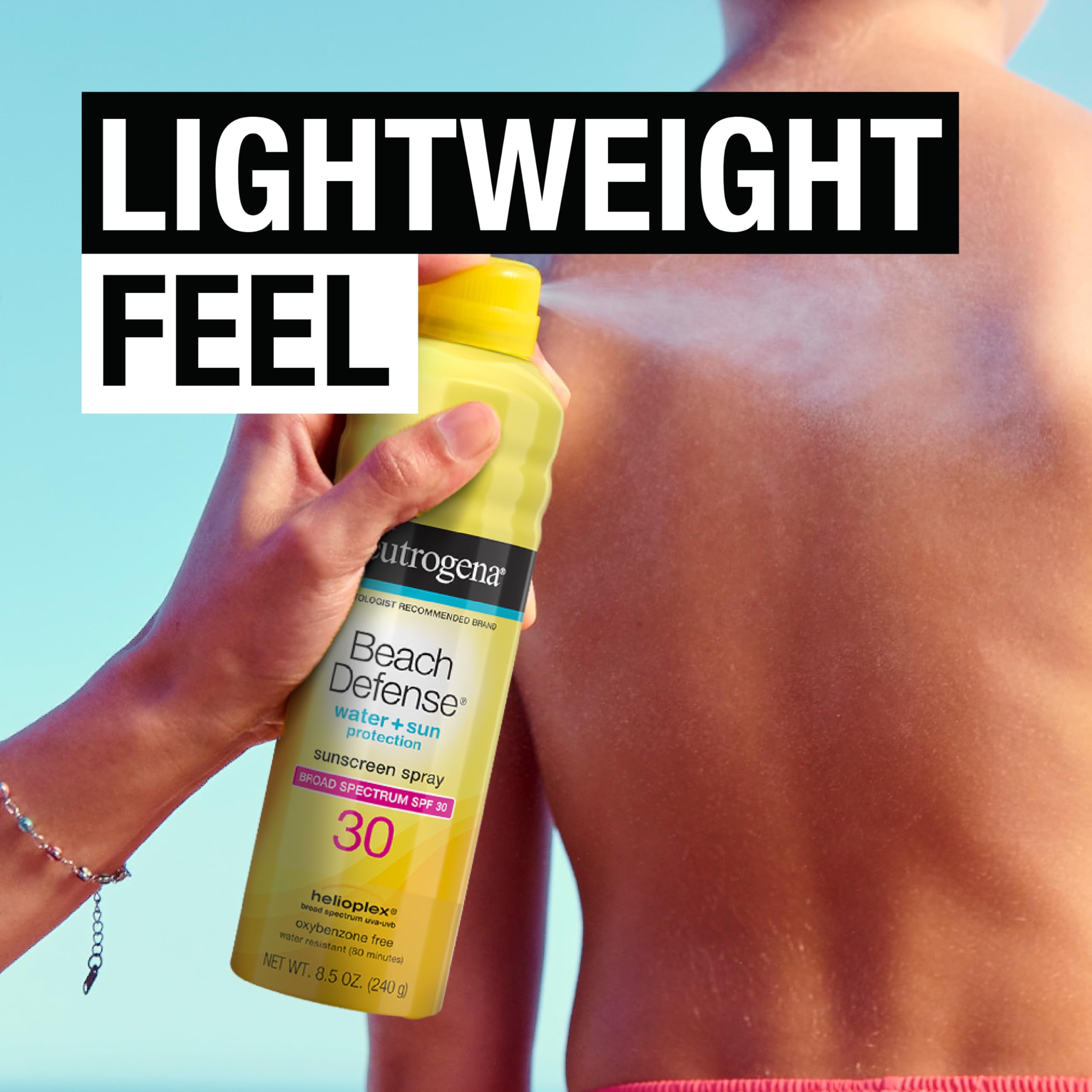 Foto 6 pulgar | Protector Solar En Aerosol Neutrogena Beach Defense Spf 30 250 Ml - Venta Internacional.