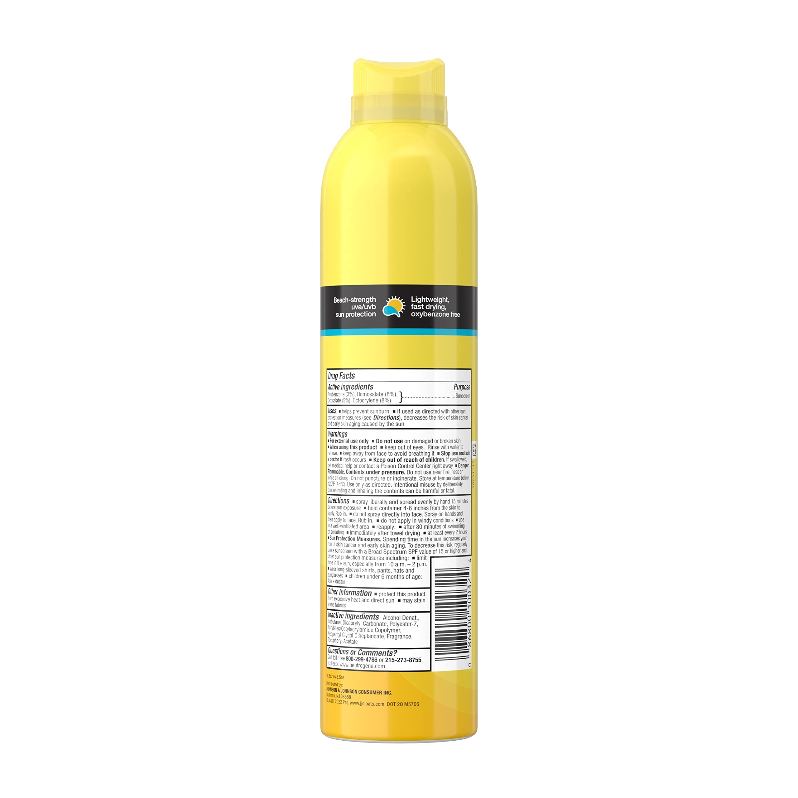 Foto 8 pulgar | Protector Solar En Aerosol Neutrogena Beach Defense Spf 30 250 Ml - Venta Internacional.