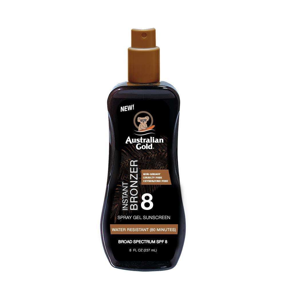 Foto 2 pulgar | Gel De Protección Solar En Aerosol Australian Gold Spf 8 240 Ml Con Bronceador - Venta Internacional.