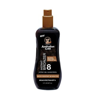 Foto 1 | Gel De Protección Solar En Aerosol Australian Gold Spf 8 240 Ml Con Bronceador - Venta Internacional.