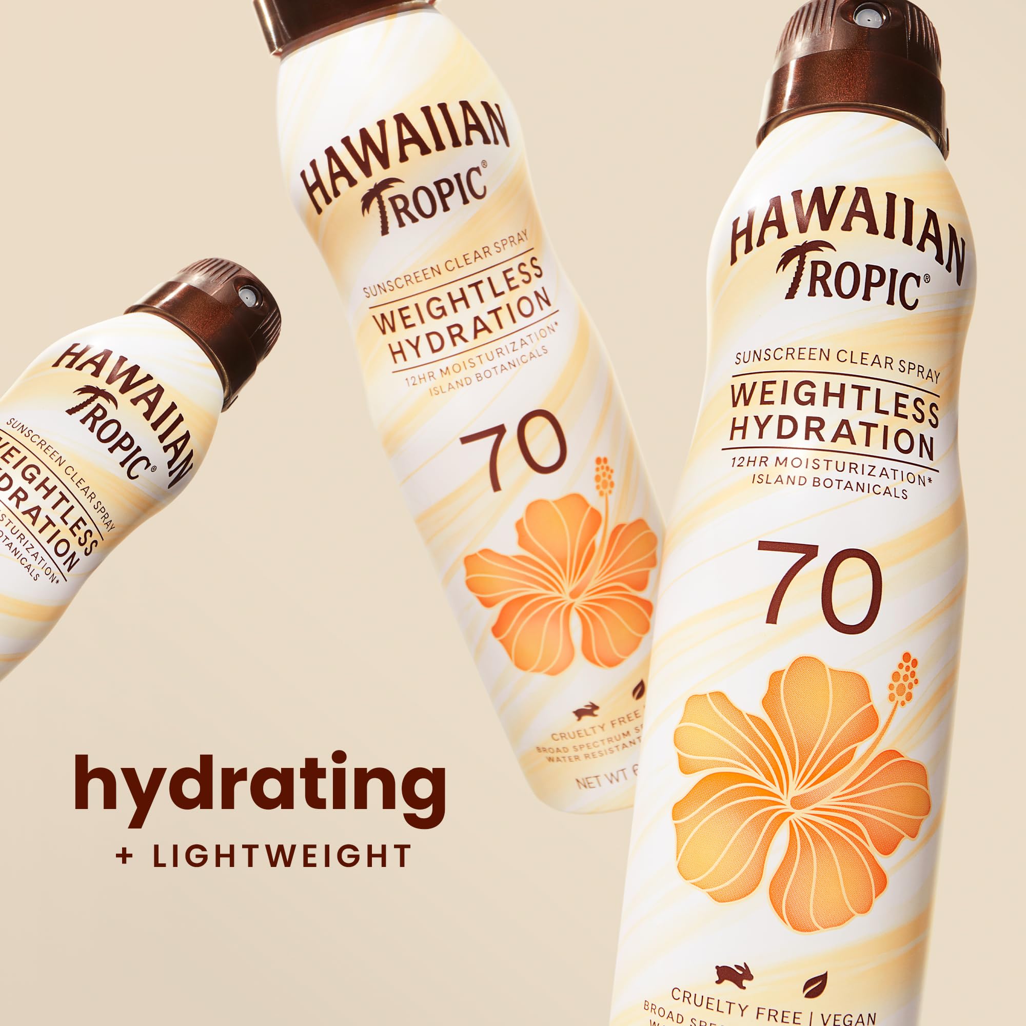 Foto 3 pulgar | Protector Solar Hawaiian Tropic Weightless Hydration Spf 70 177 Ml - Venta Internacional.