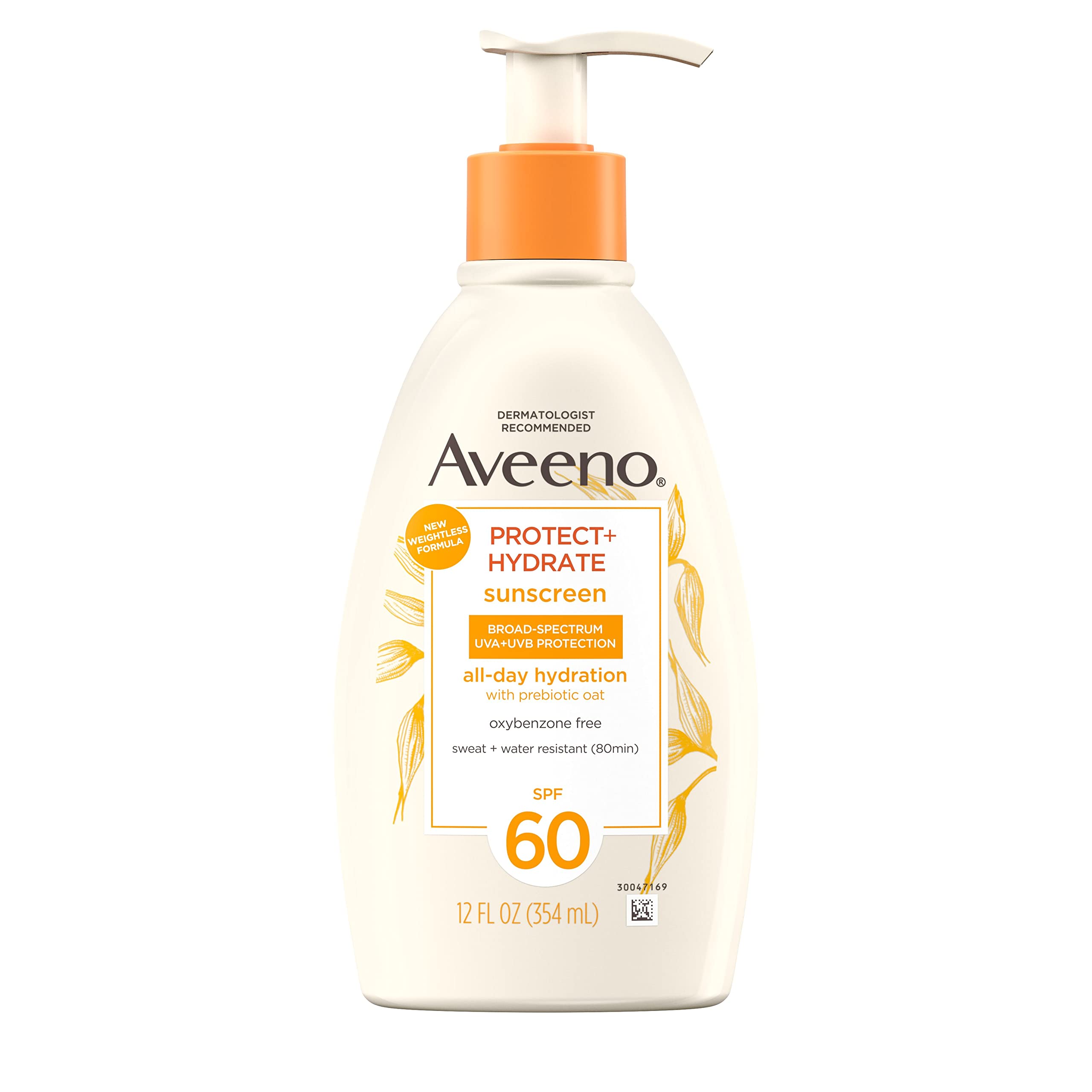 Foto 2 pulgar | Loción Corporal Con Protección Solar Aveeno Protect + Hydrate Spf 60 355 Ml - Venta Internacional.