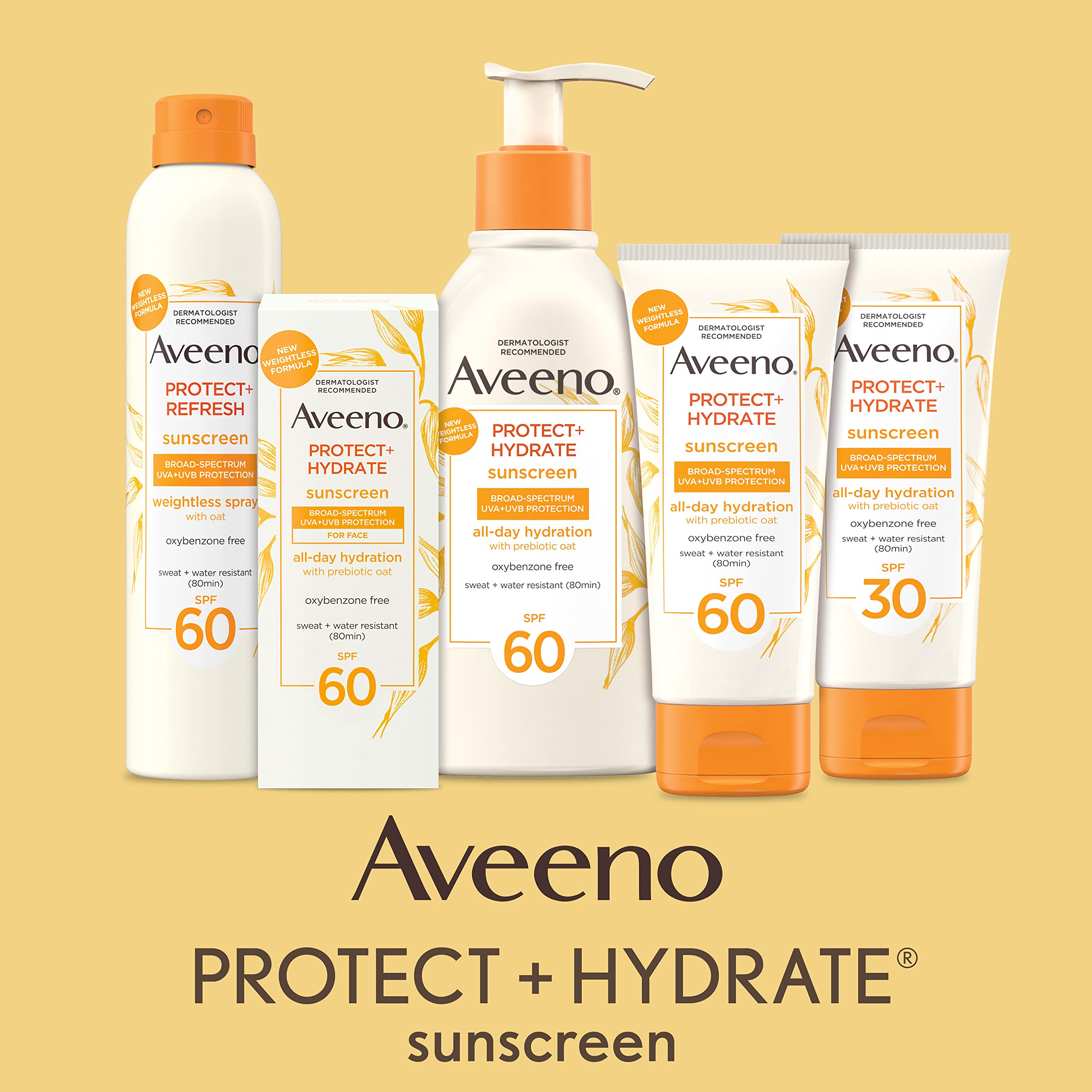 Foto 5 pulgar | Loción Corporal Con Protección Solar Aveeno Protect + Hydrate Spf 60 355 Ml - Venta Internacional.
