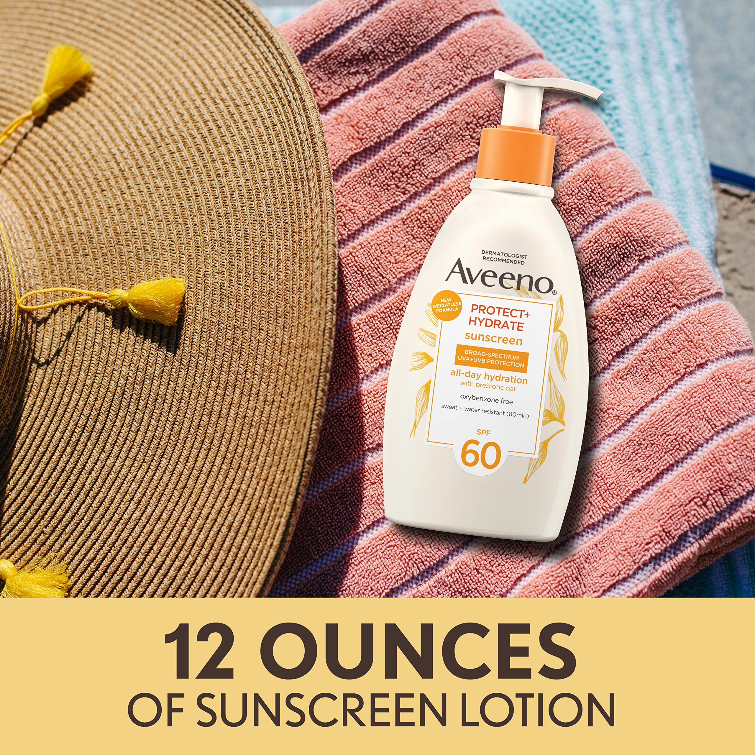 Foto 6 pulgar | Loción Corporal Con Protección Solar Aveeno Protect + Hydrate Spf 60 355 Ml - Venta Internacional.