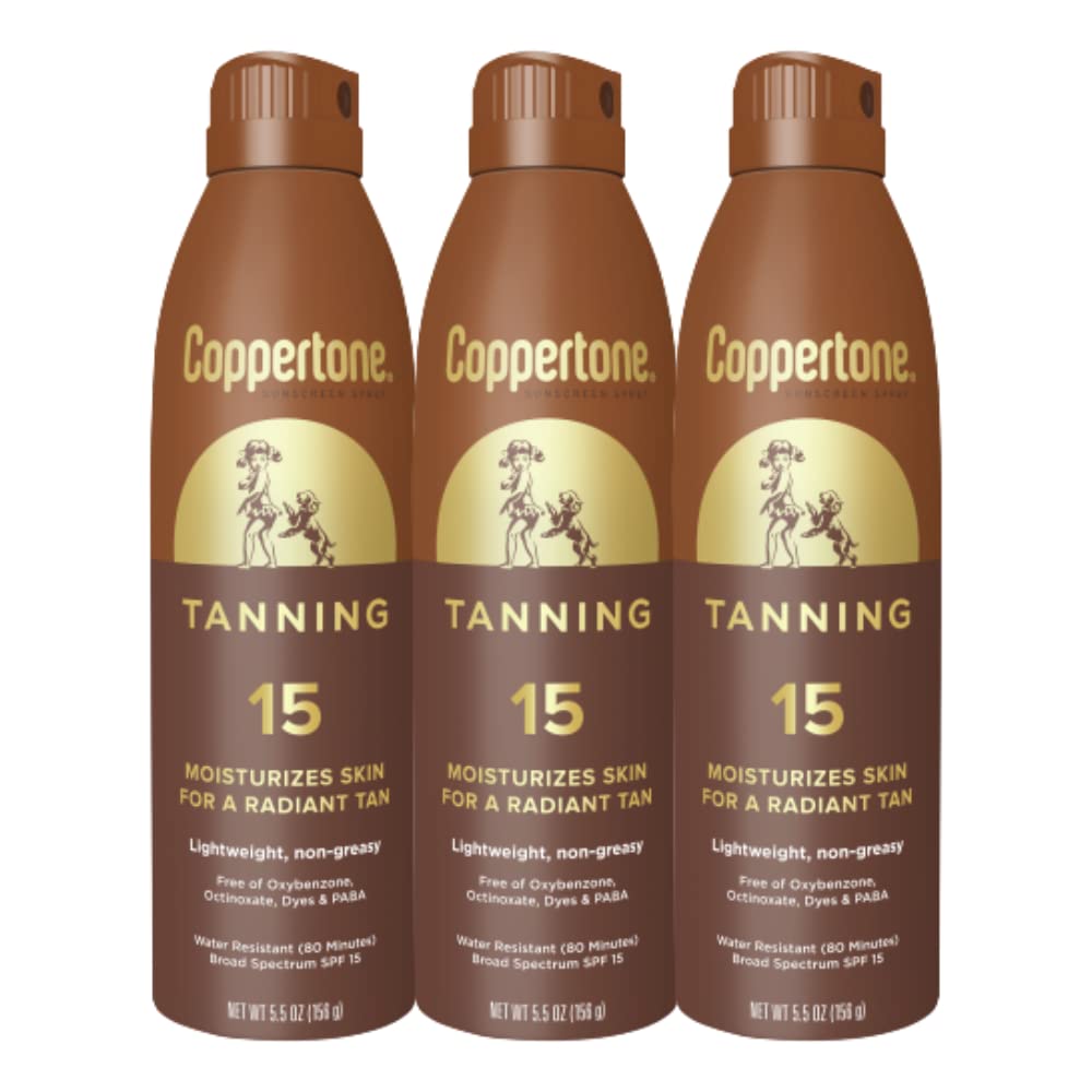 Spray Protector Solar Coppertone Bronning Spf 15 163 Ml (paquete De 3) - Venta Internacional.