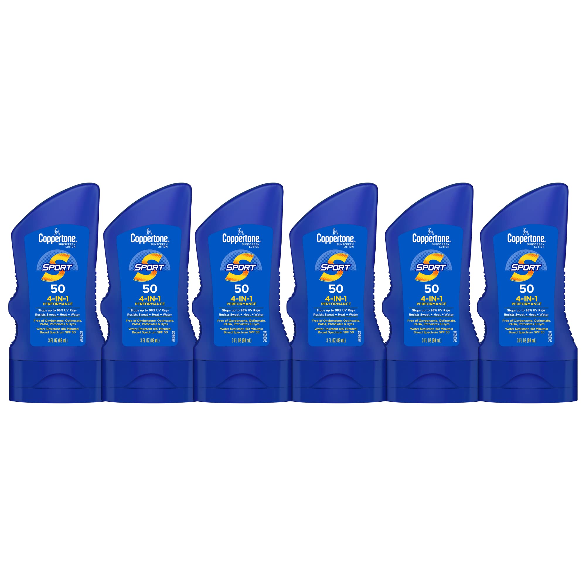 Loción Solar Coppertone Sport Spf 50 90 Ml (paquete De 6) - Venta Internacional.