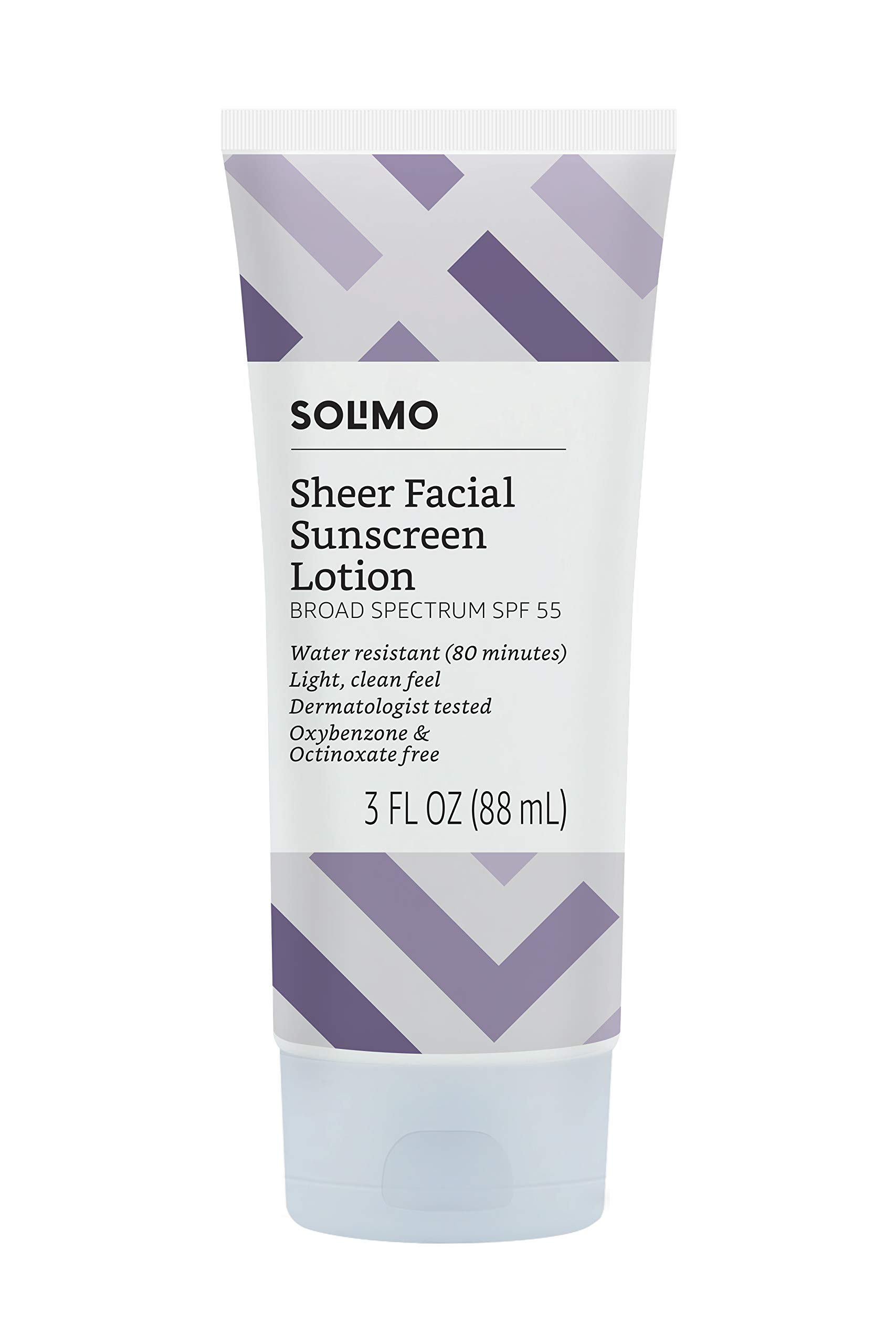 Foto 2 pulgar | Protector Solar Amazon Basics Sheer Facial Spf 55, 90 Ml, Paquete De 1 - Venta Internacional.