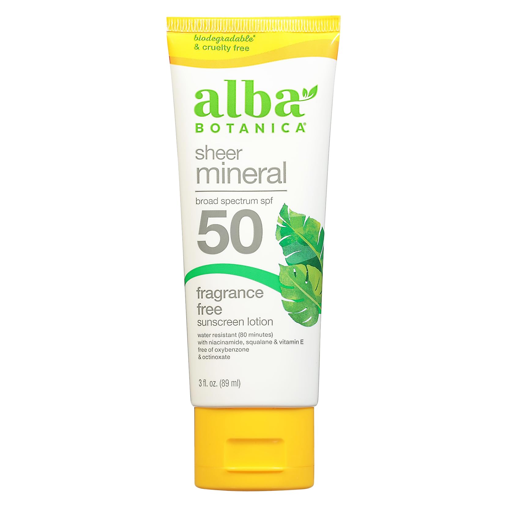 Foto 2 pulgar | Loción De Protección Solar Alba Botanica Sheer Mineral Spf 50 90 Ml - Venta Internacional.