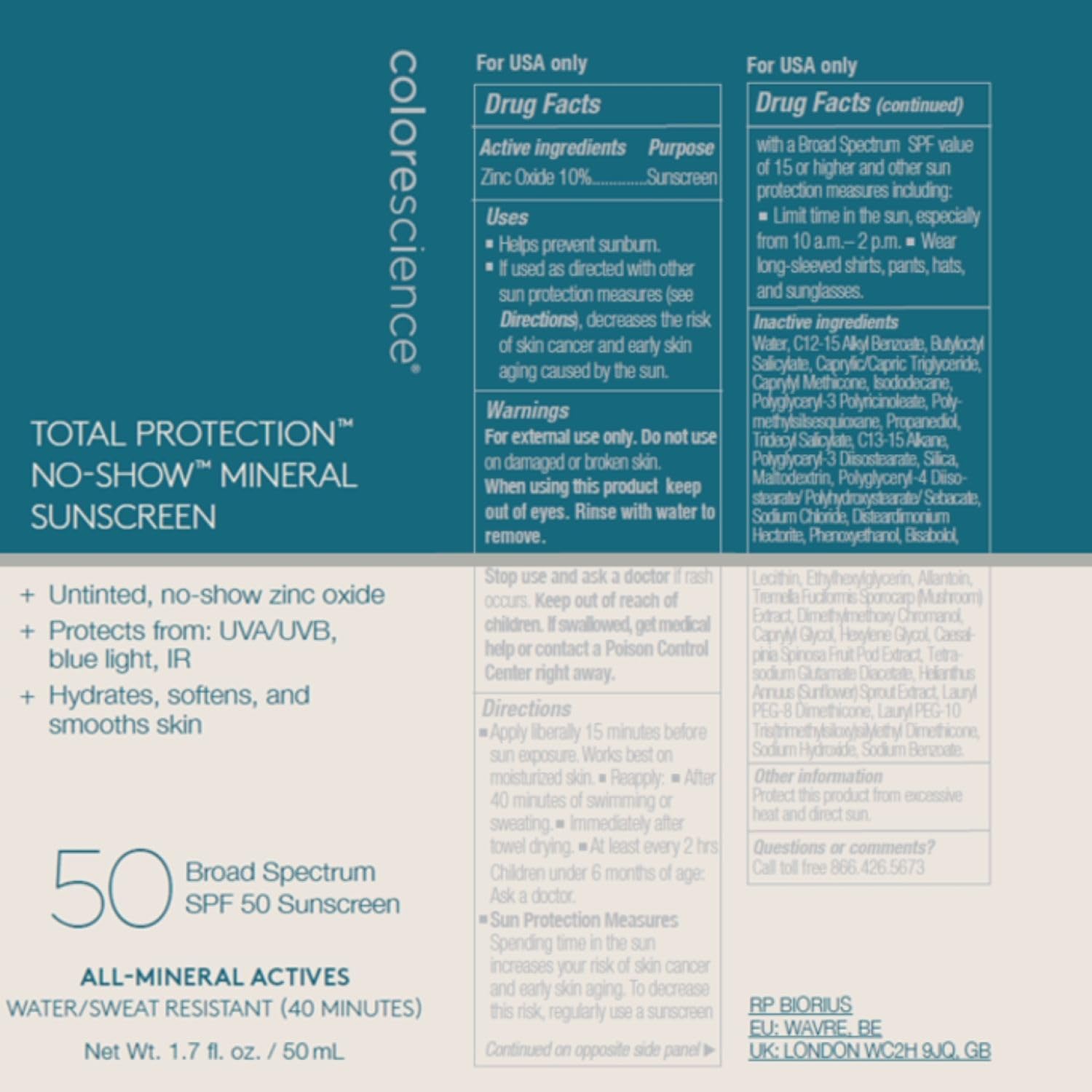 Foto 7 pulgar | Protector Solar Colorescience Total Protection No-show Spf 50 30 Ml - Venta Internacional.