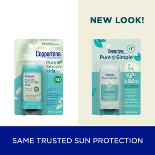 Foto 2 | Protector Solar En Barra Coppertone Pure And Simple Kids Spf 50 - Venta Internacional.