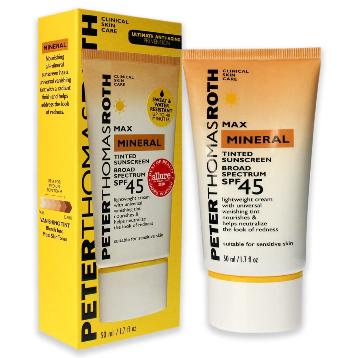 Foto 4 pulgar | Crema Hidratante Con Color Peter Thomas Roth Max Mineral Spf45 50 Ml - Venta Internacional.