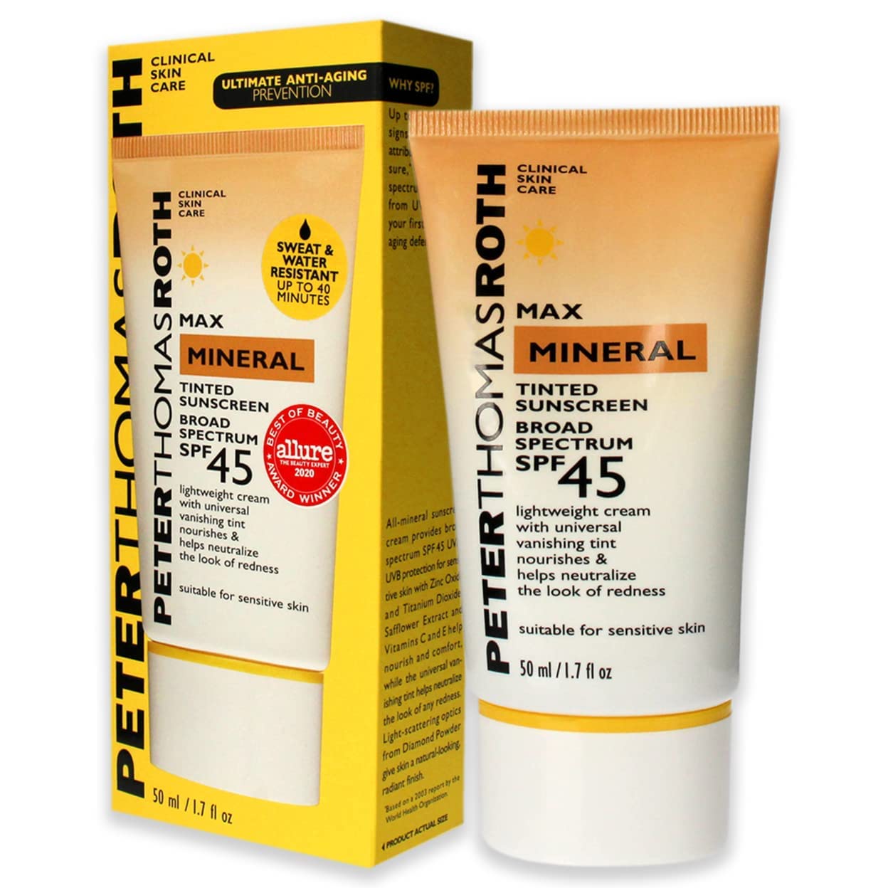 Foto 5 pulgar | Crema Hidratante Con Color Peter Thomas Roth Max Mineral Spf45 50 Ml - Venta Internacional.