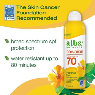 Foto 2 | Protector Solar En Aerosol Alba Botanica Broad Spectrum Spf 70 150 Ml - Venta Internacional.