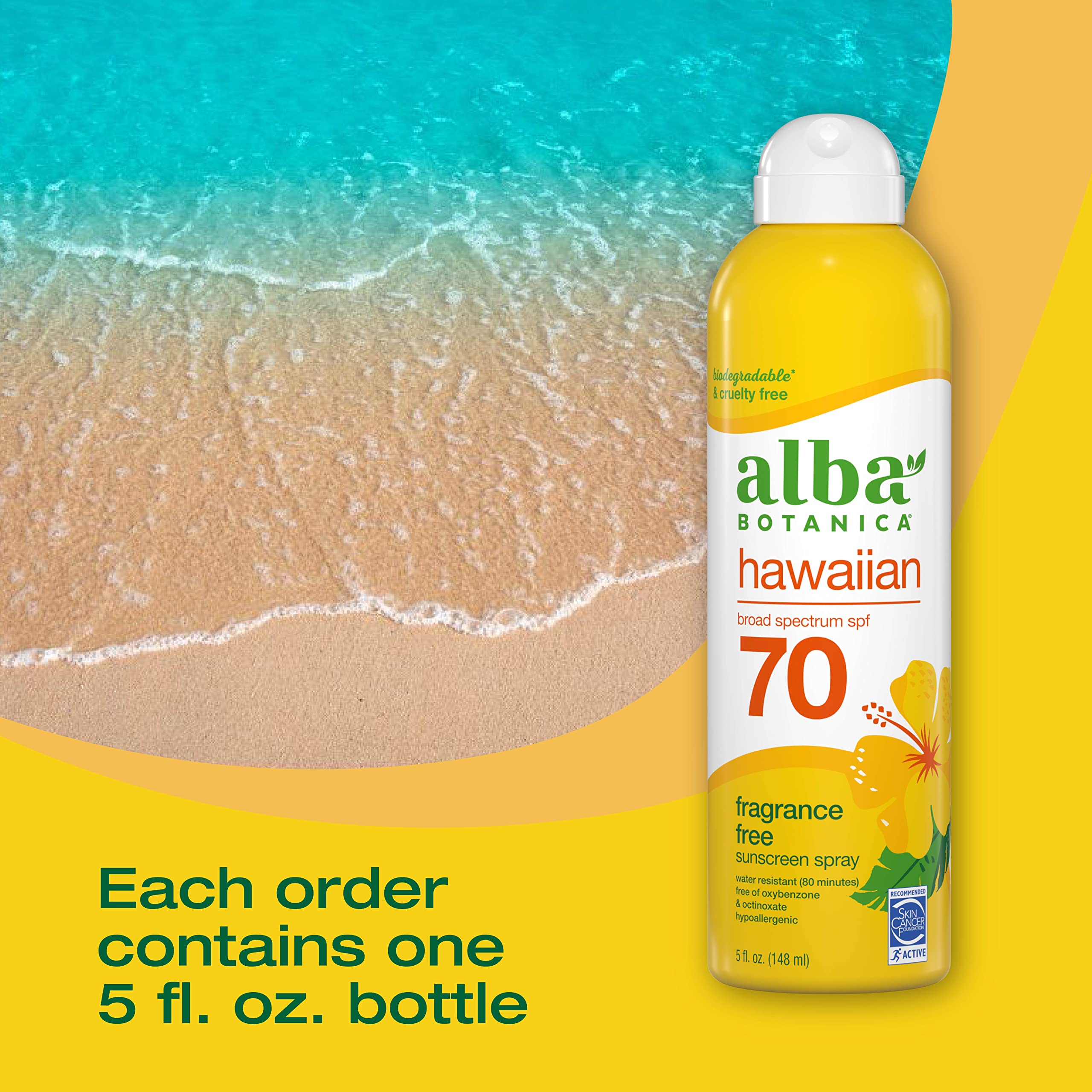 Foto 5 pulgar | Protector Solar En Aerosol Alba Botanica Broad Spectrum Spf 70 150 Ml - Venta Internacional.