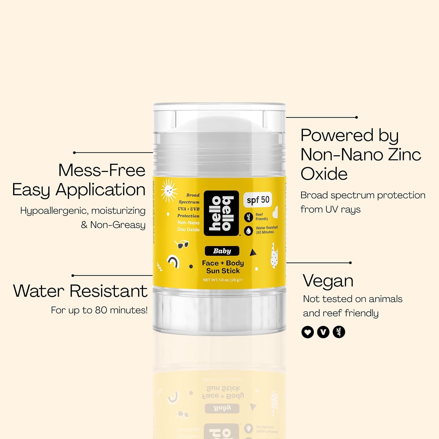 Foto 5 pulgar | Protector Solar En Barra Hello Bello Spf 50 Para Rostro Y Cuerpo, 30 Ml - Venta Internacional.
