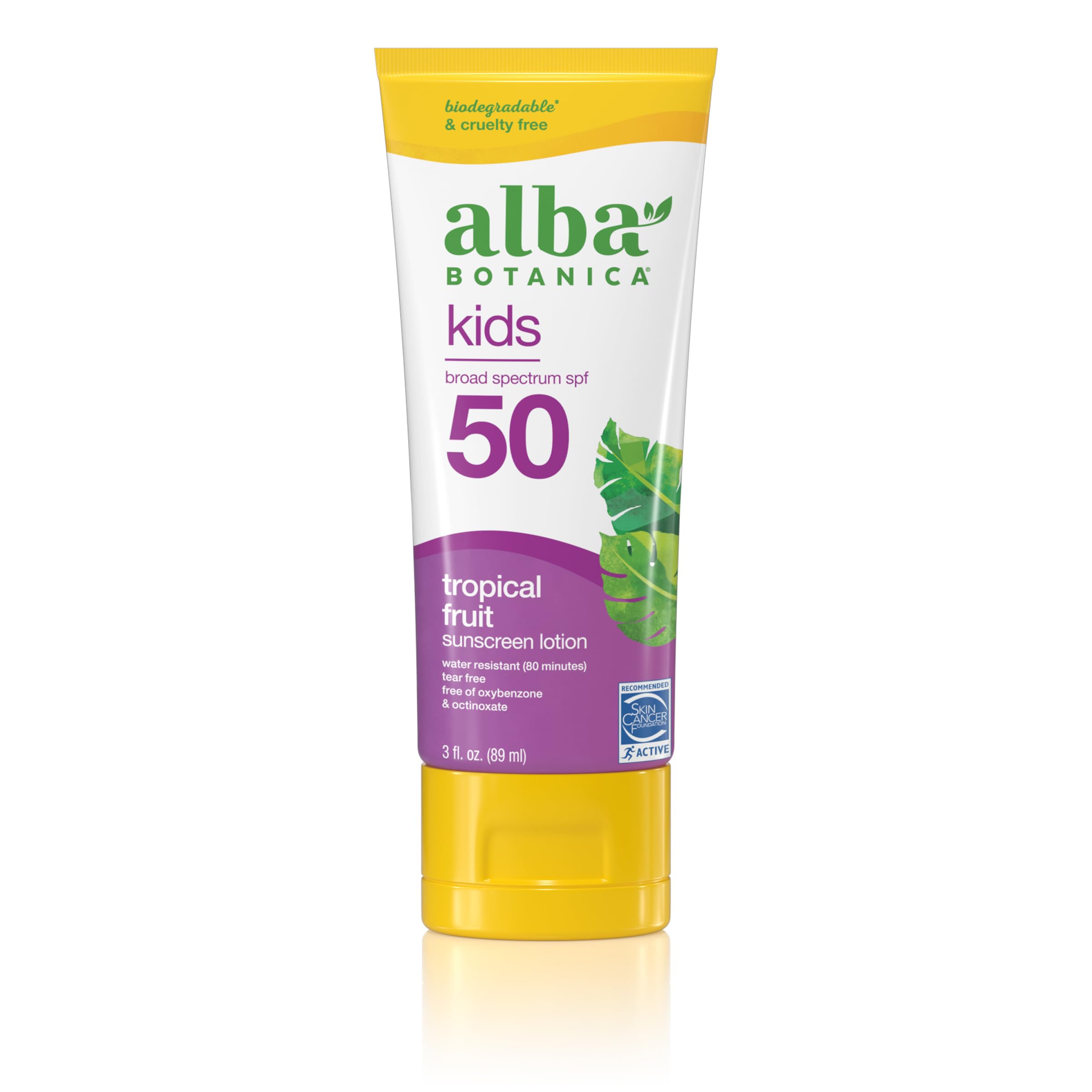 Foto 2 pulgar | Protector Solar Alba Botanica Kids Tropical Fruit Spf 50 90 Ml - Venta Internacional.