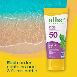 Foto 4 | Protector Solar Alba Botanica Kids Tropical Fruit Spf 50 90 Ml - Venta Internacional.