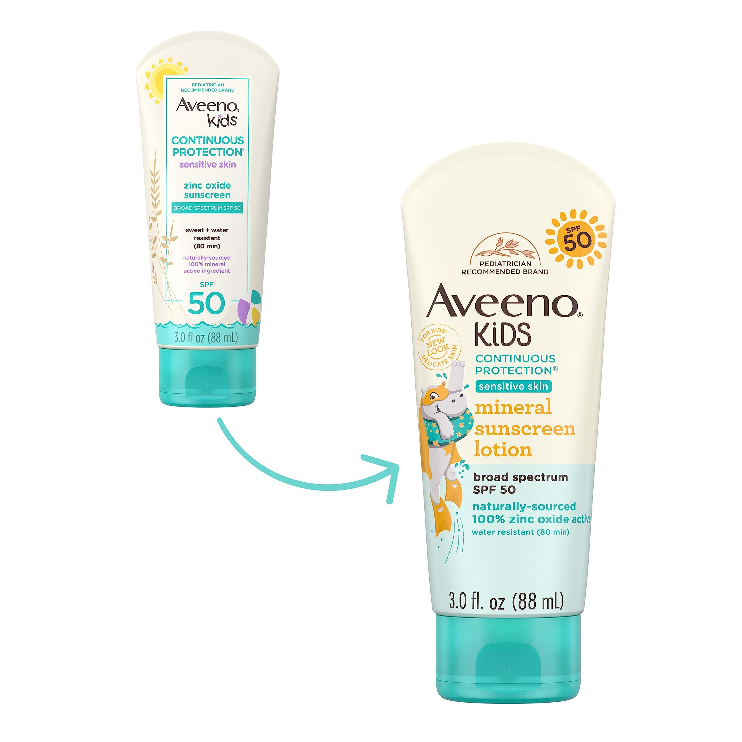Foto 3 pulgar | Protector Solar Aveeno Kids De Protección Continua Spf 50 90 Ml - Venta Internacional.