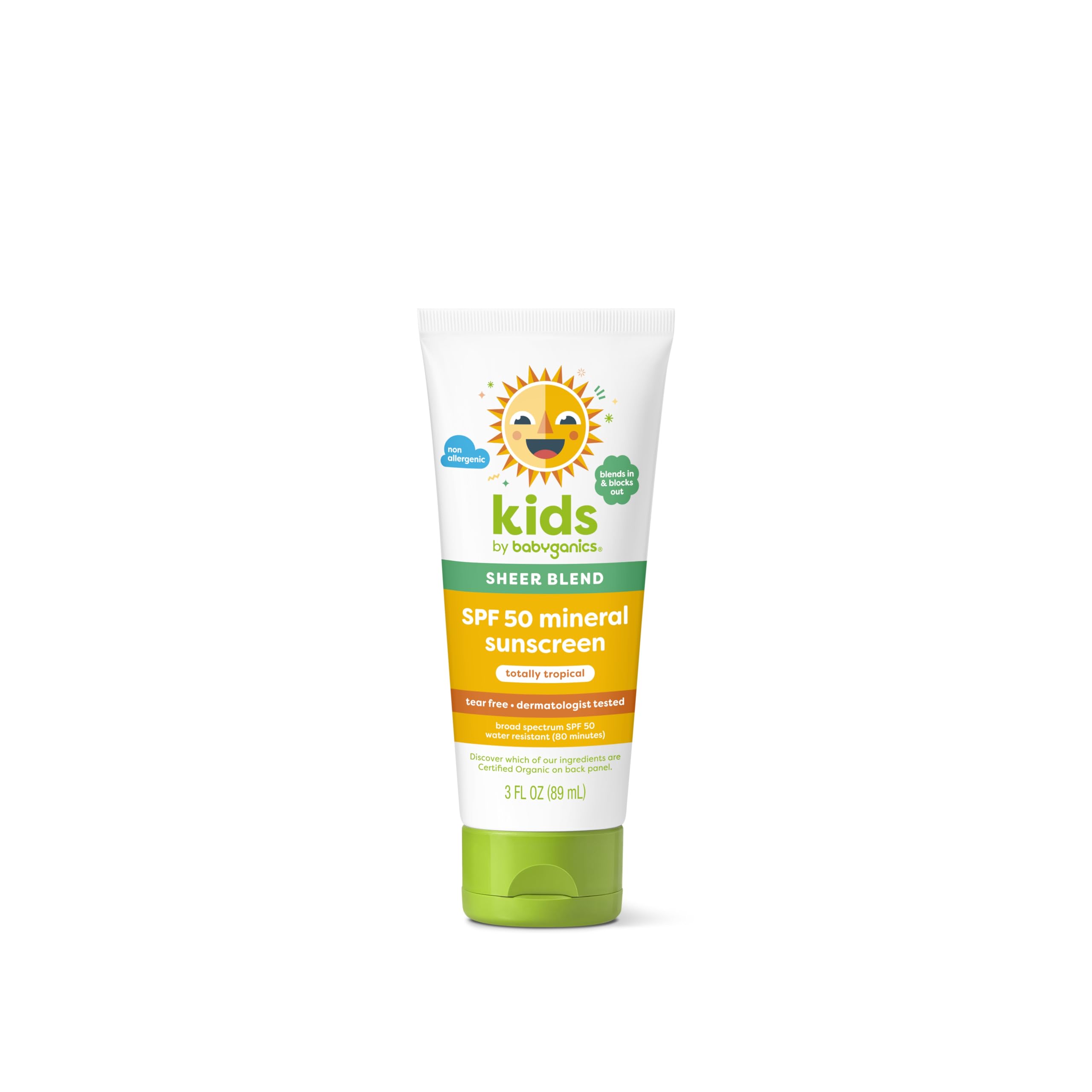 Foto 2 pulgar | Loción Solar Babyganics Spf 50 Mineral 90 Ml Resistente Al Agua - Venta Internacional.