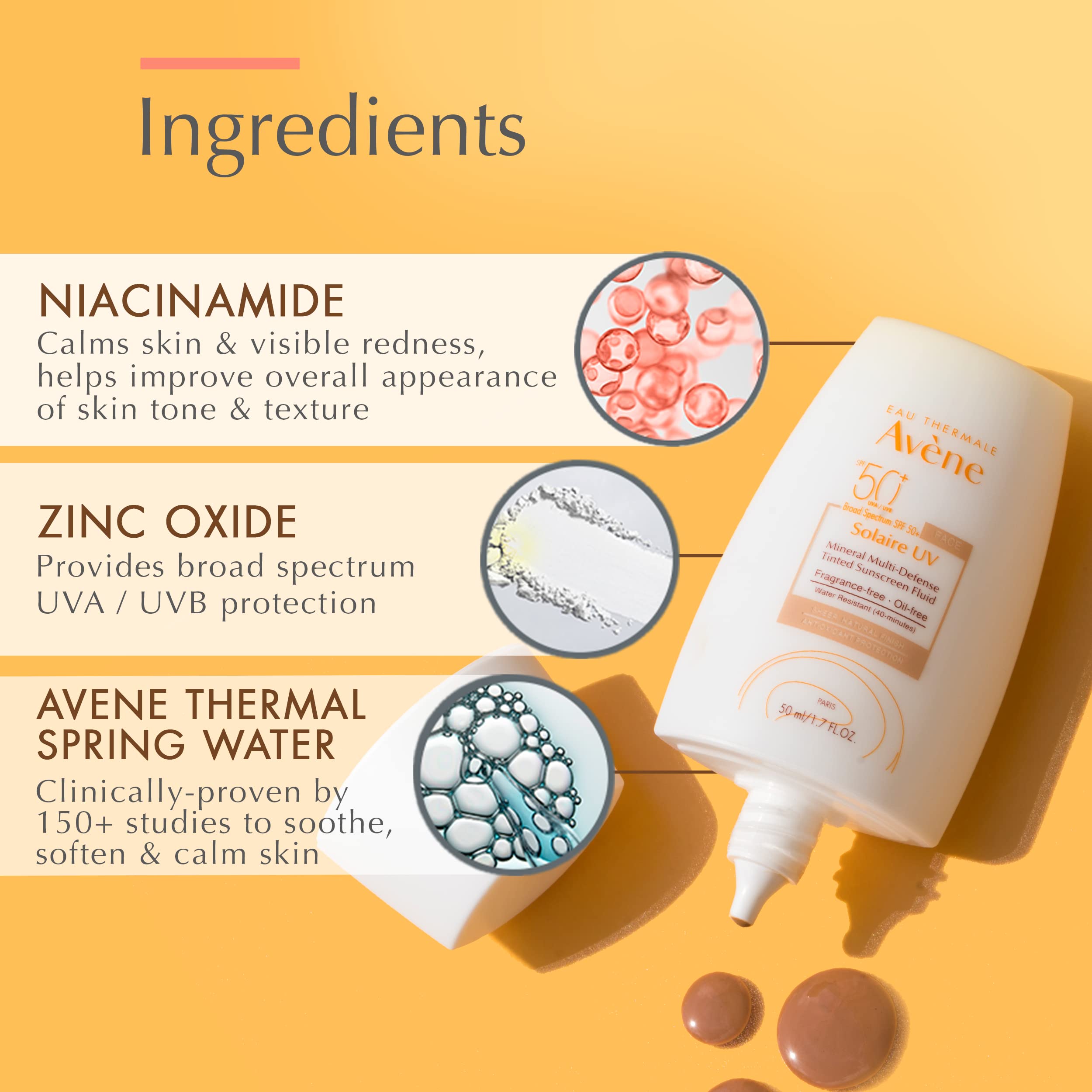 Foto 5 pulgar | Crema Solar Eau Thermale Avène Solarie Uv Mineral 50+ 50 Ml - Venta Internacional.