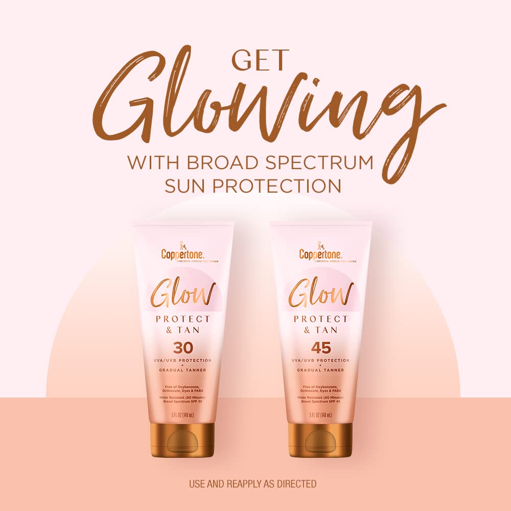 Foto 5 pulgar | Loción De Protección Solar Coppertone Glow Protect And Tan Spf 30 - Venta Internacional.