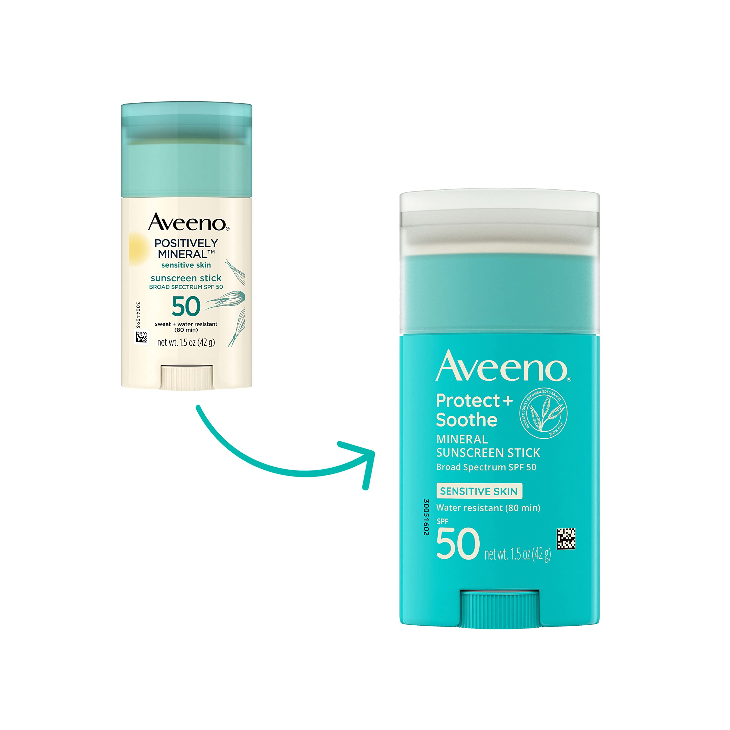 Foto 3 pulgar | Protector Solar Aveeno Protect + Soothe Mineral Stick Spf 50 44 Ml - Venta Internacional.