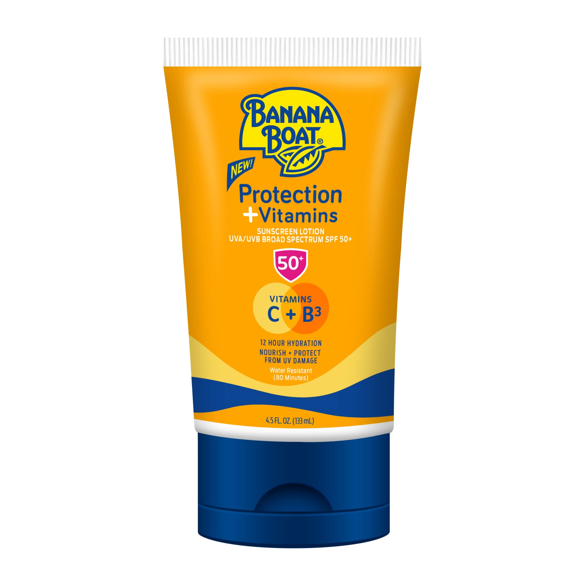 Foto 2 pulgar | Loción De Protección Solar Banana Boat Protection + Vitaminas Spf 50 130 Ml - Venta Internacional.