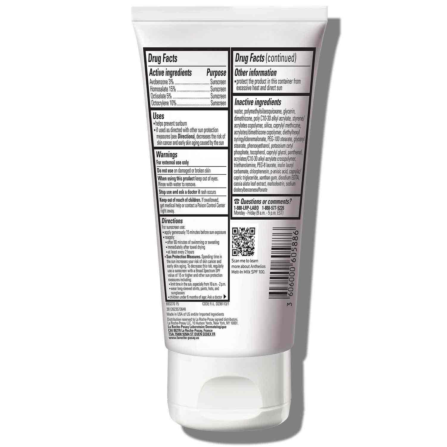 Foto 6 pulgar | Protector Solar La Roche-posay Anthelios Melt-in Milk Spf 100 250 Ml - Venta Internacional.