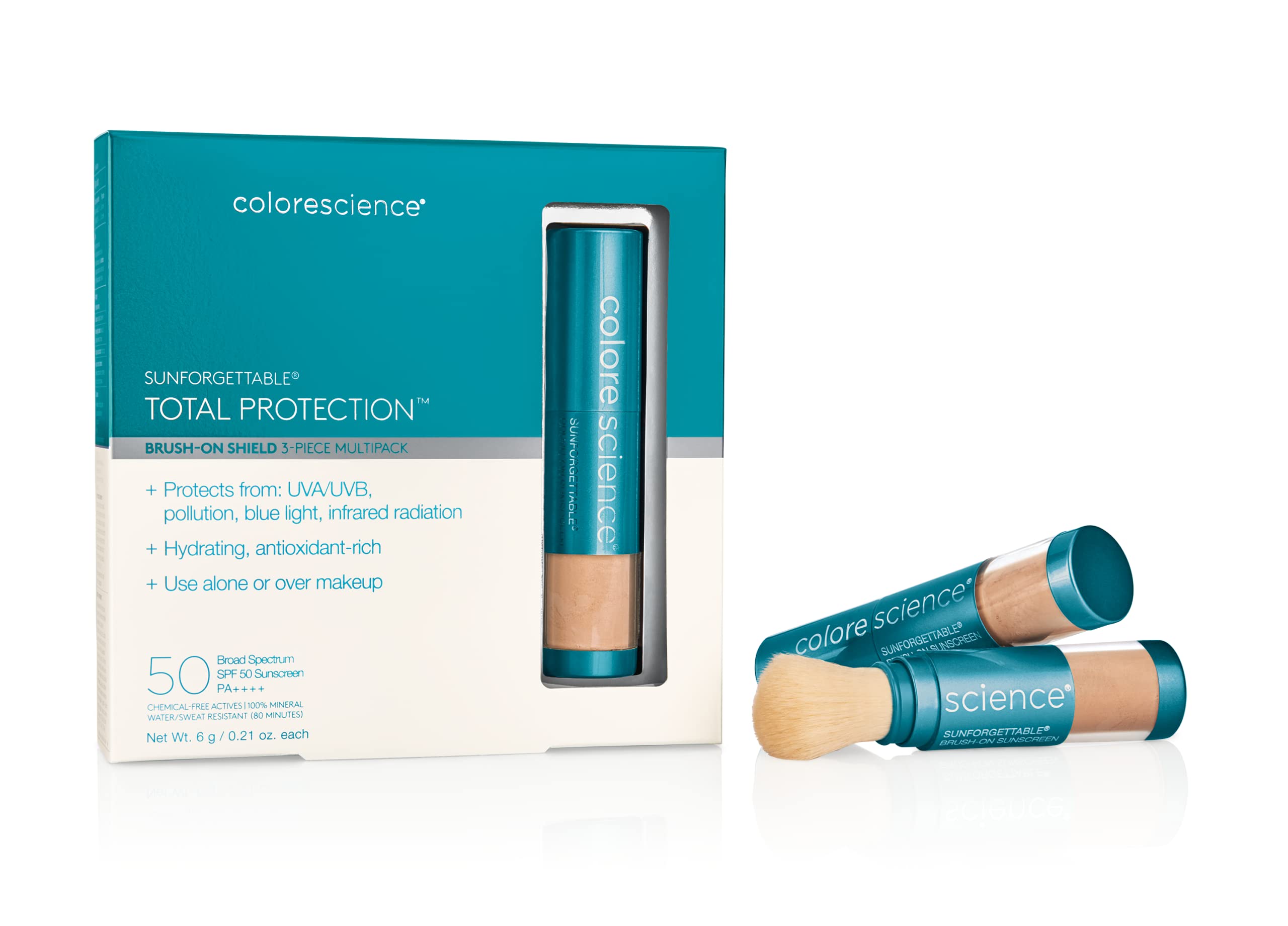 Protector Solar Colorescience Sunforgettable Spf 50 Brush-on Shield - Venta Internacional.