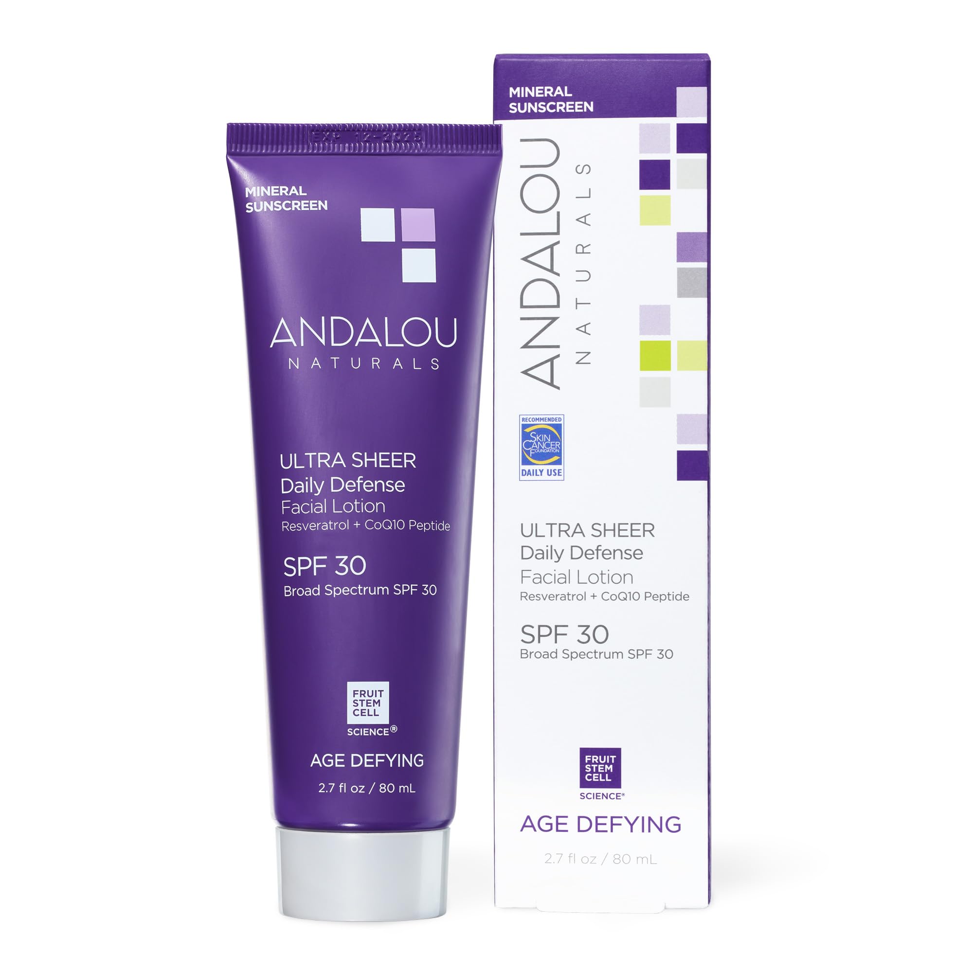 Foto 2 pulgar | Protector Solar Andalou Naturals Antienvejecimiento Spf 30 80 Ml - Venta Internacional.