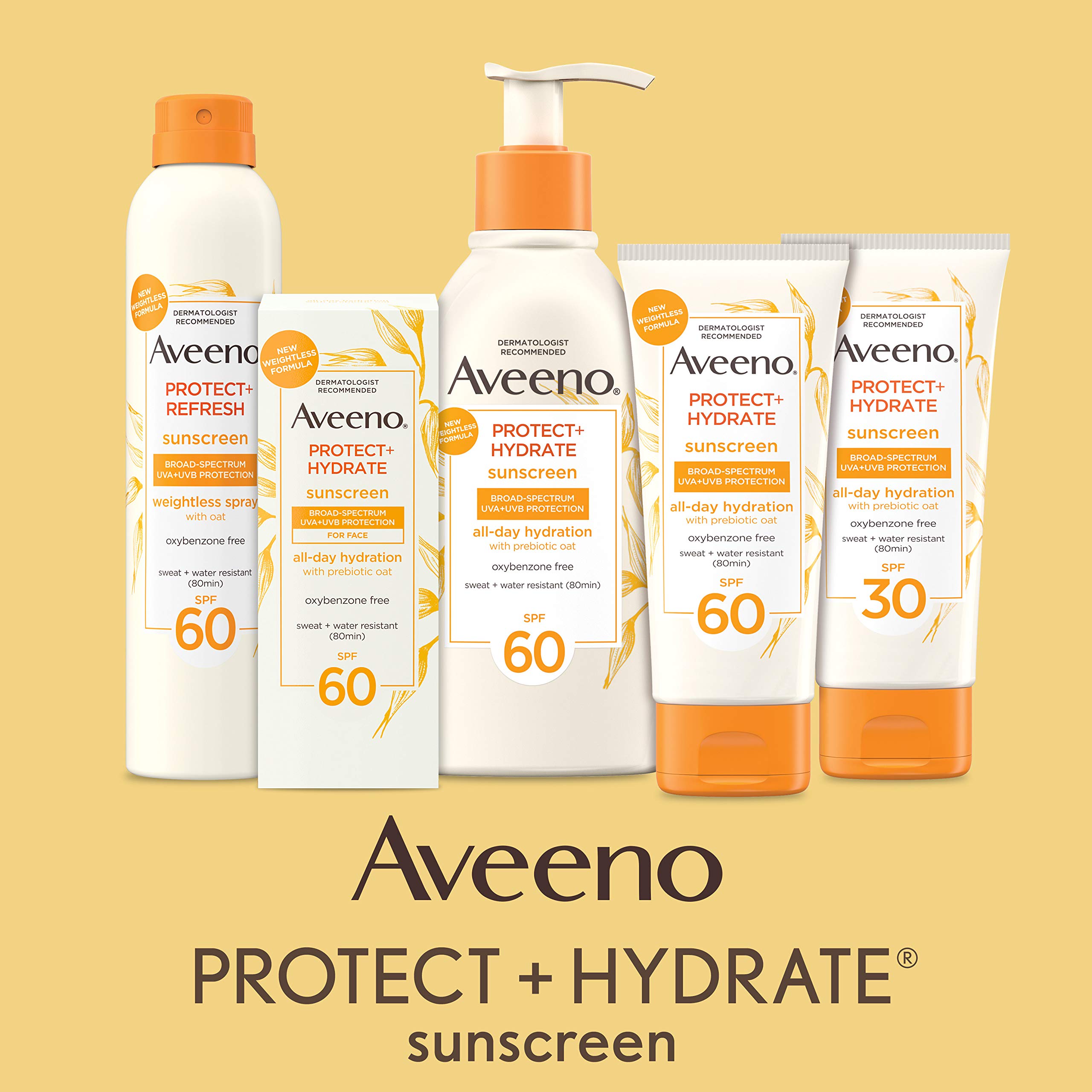 Foto 3 pulgar | Loción De Protección Solar Aveeno Protect + Hydrate Spf 30 90 Ml - Venta Internacional.