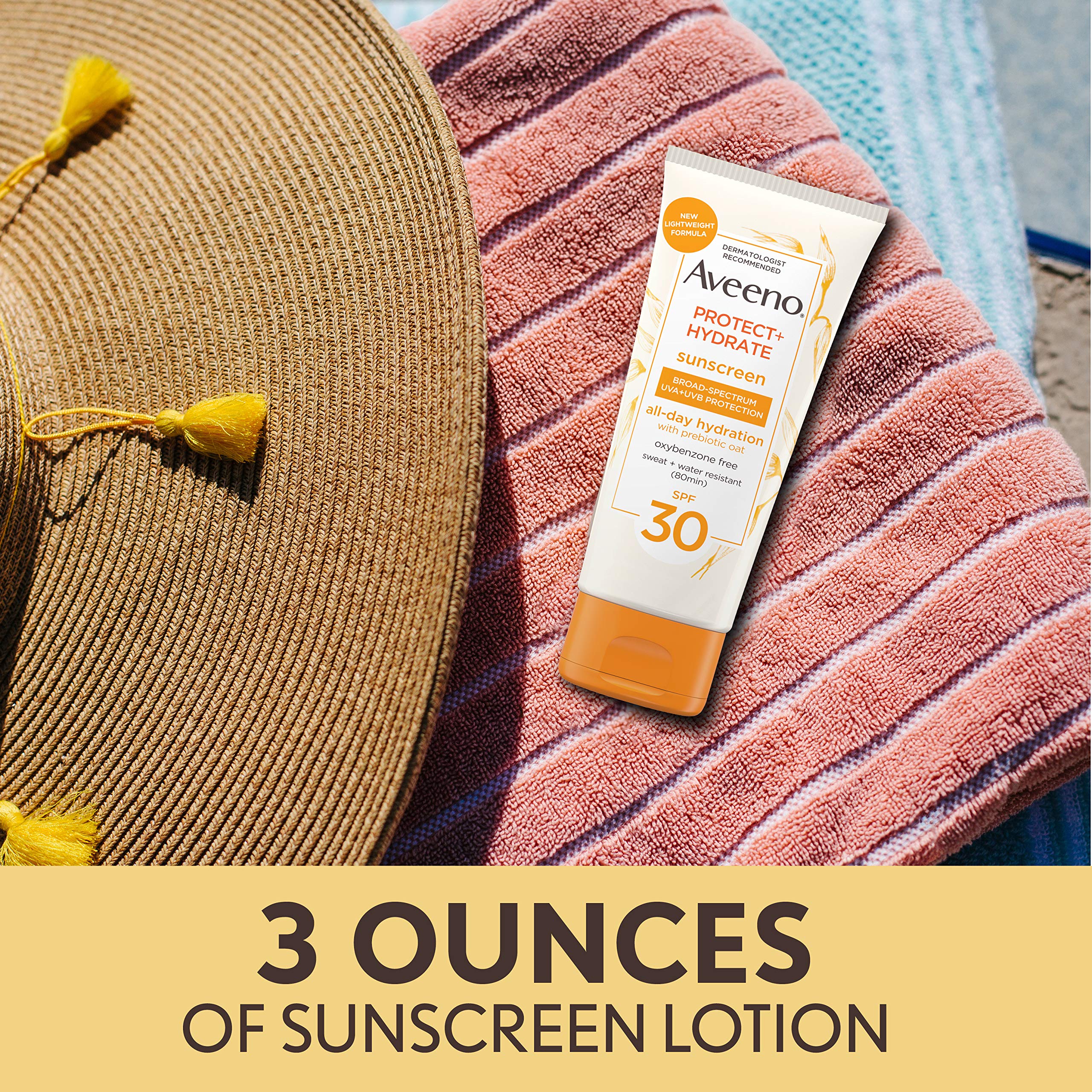 Foto 4 pulgar | Loción De Protección Solar Aveeno Protect + Hydrate Spf 30 90 Ml - Venta Internacional.