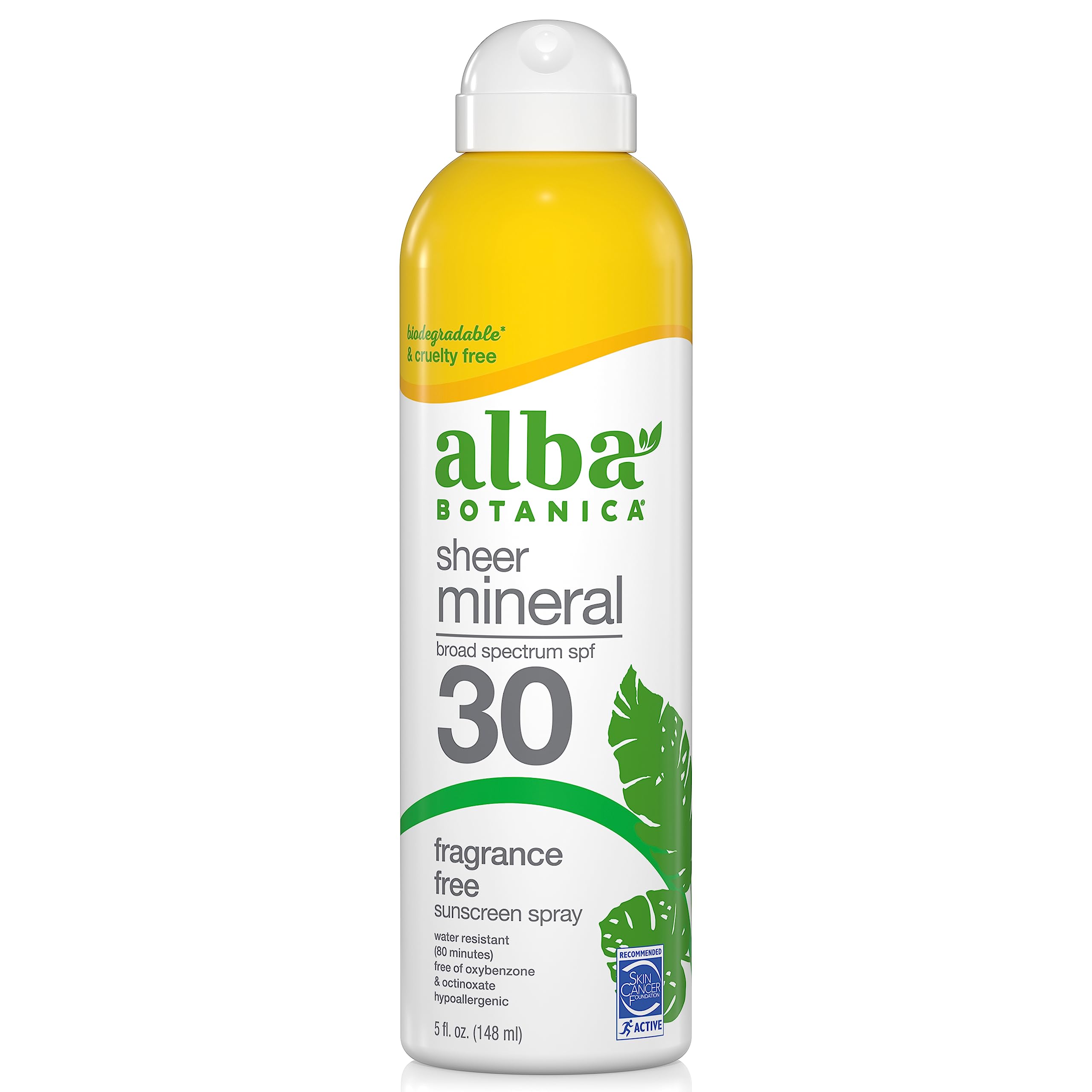 Foto 1 | Protector Solar En Aerosol Alba Botanica Sheer Mineral Spf 30 150 Ml - Venta Internacional.